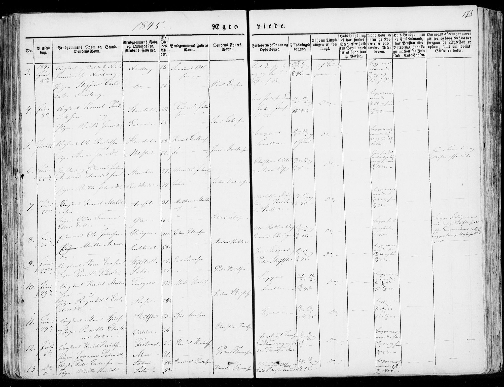 Ministerialprotokoller, klokkerbøker og fødselsregistre - Møre og Romsdal, AV/SAT-A-1454/515/L0208: Parish register (official) no. 515A04, 1830-1846, p. 175