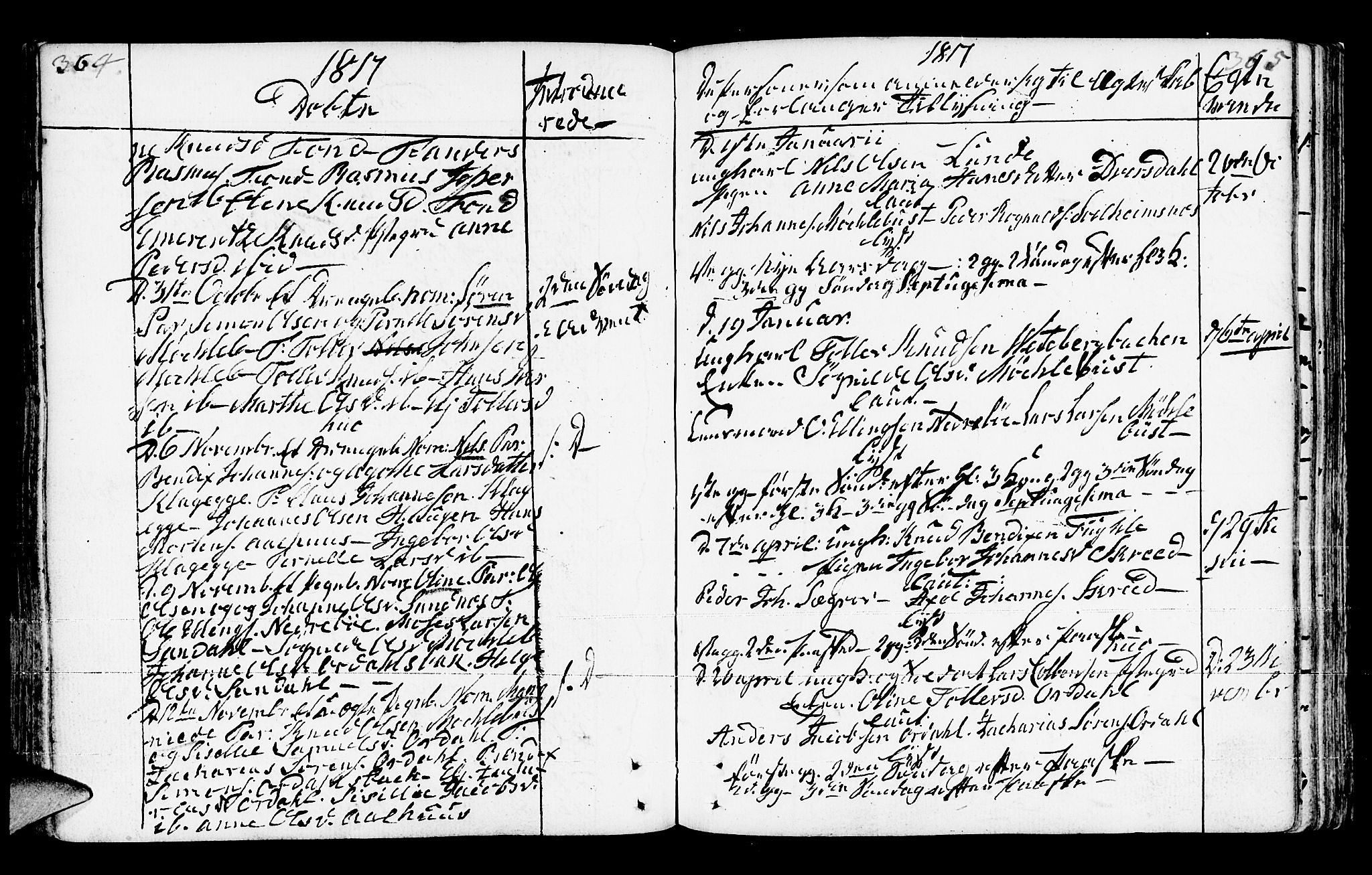 Jølster sokneprestembete, AV/SAB-A-80701/H/Haa/Haaa/L0006: Parish register (official) no. A 6, 1790-1821, p. 364-365