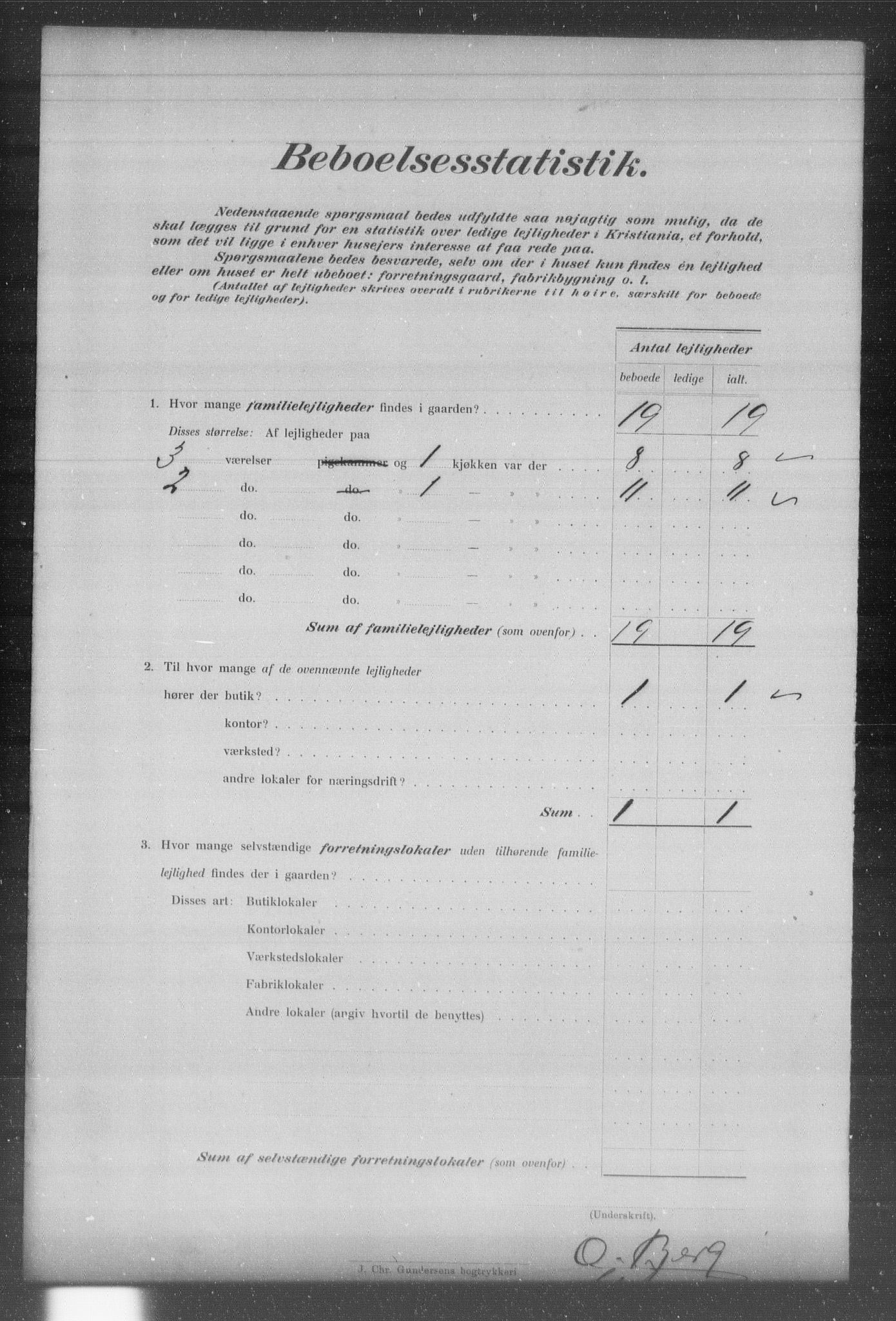 OBA, Municipal Census 1903 for Kristiania, 1903, p. 13254