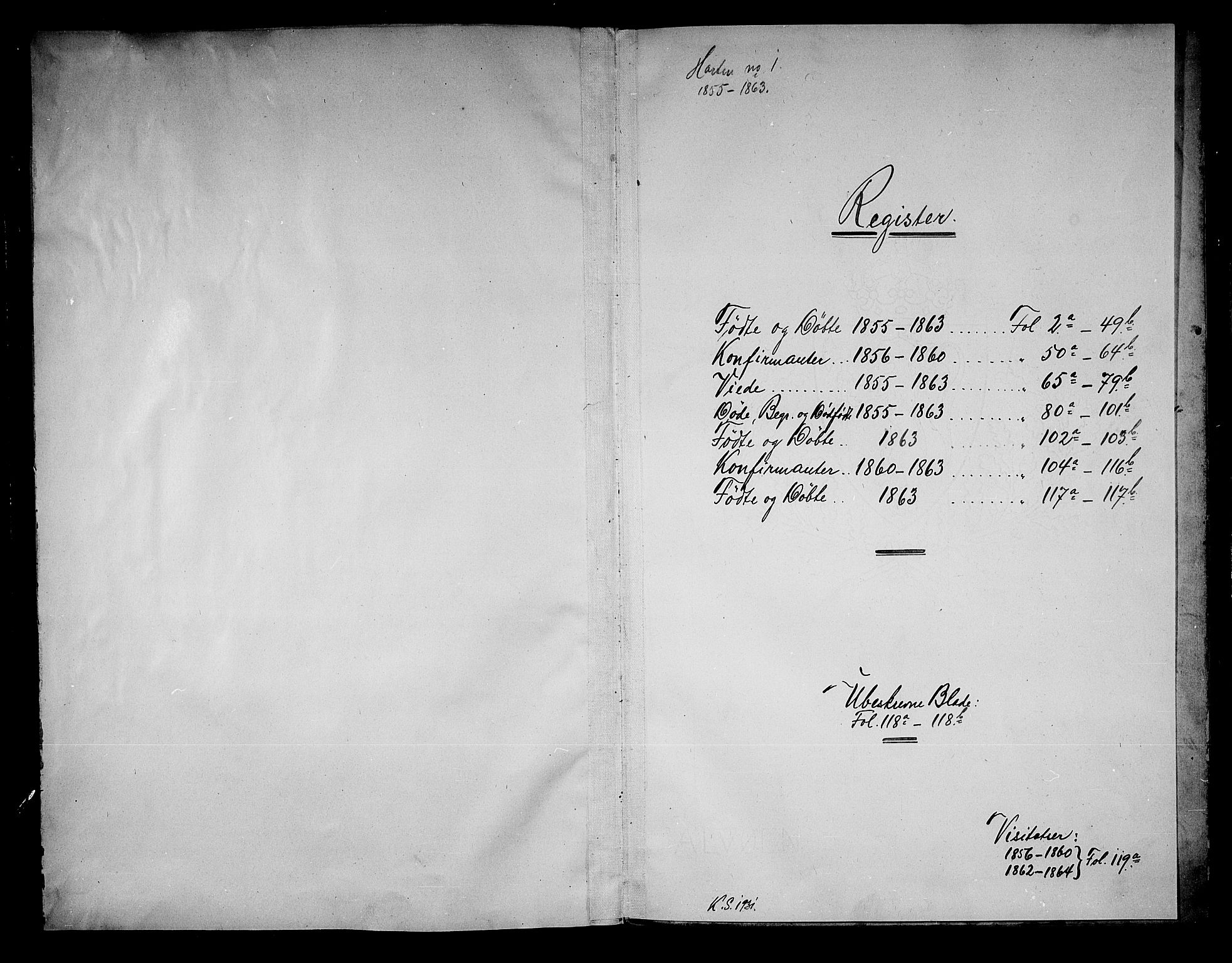 Horten kirkebøker, AV/SAKO-A-348/G/Ga/L0001: Parish register (copy) no. 1, 1855-1863