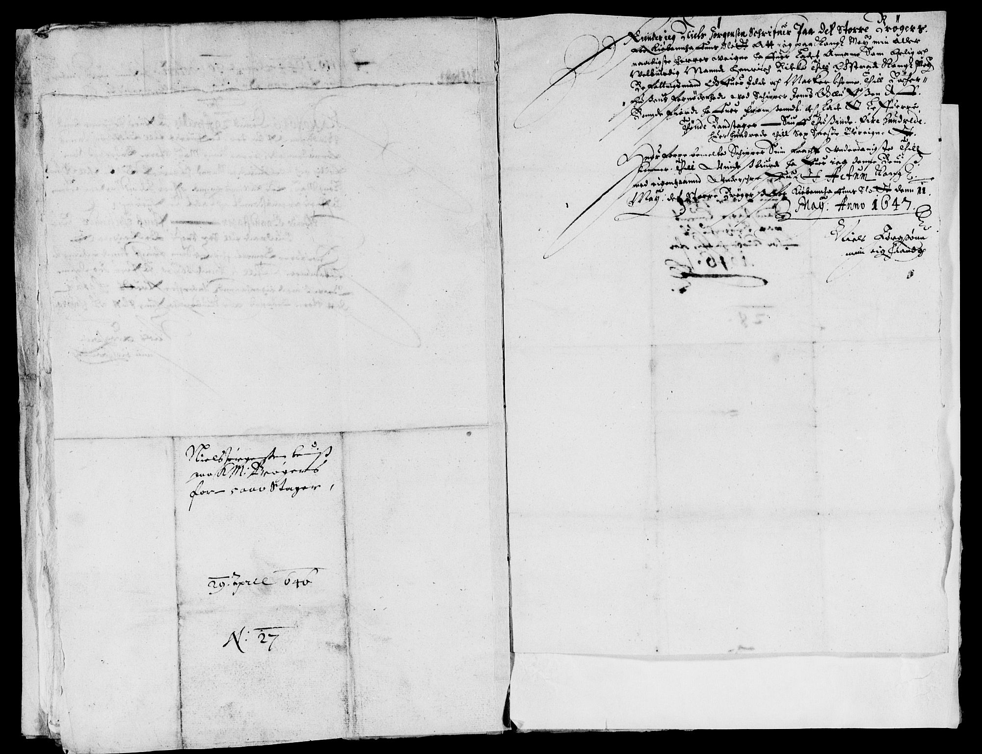 Rentekammeret inntil 1814, Reviderte regnskaper, Lensregnskaper, AV/RA-EA-5023/R/Rb/Rbb/L0005: Idd og Marker len, 1645-1650