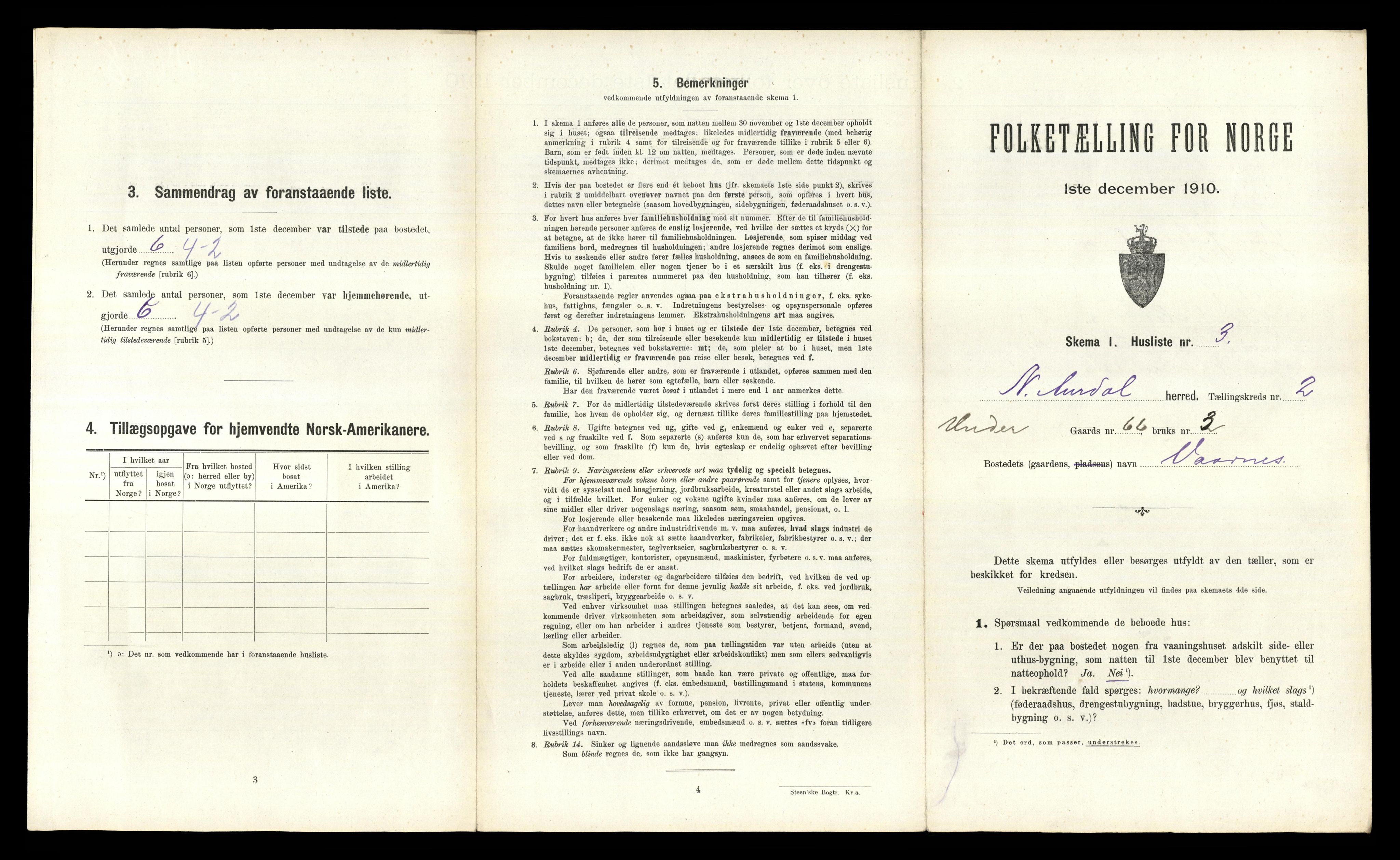 RA, 1910 census for Nord-Aurdal, 1910, p. 281