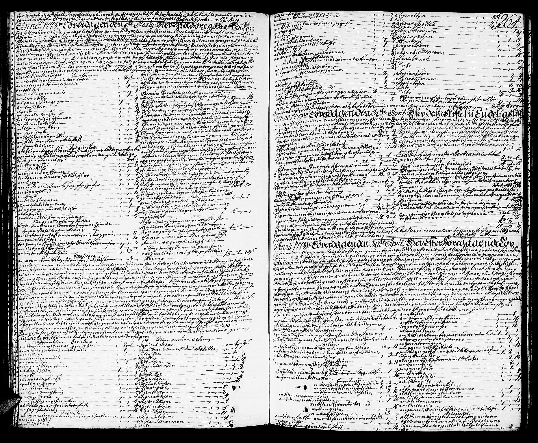 Orkdal sorenskriveri, SAT/A-4169/1/3/3Aa/L0007: Skifteprotokoller, 1767-1782, p. 263b-264a
