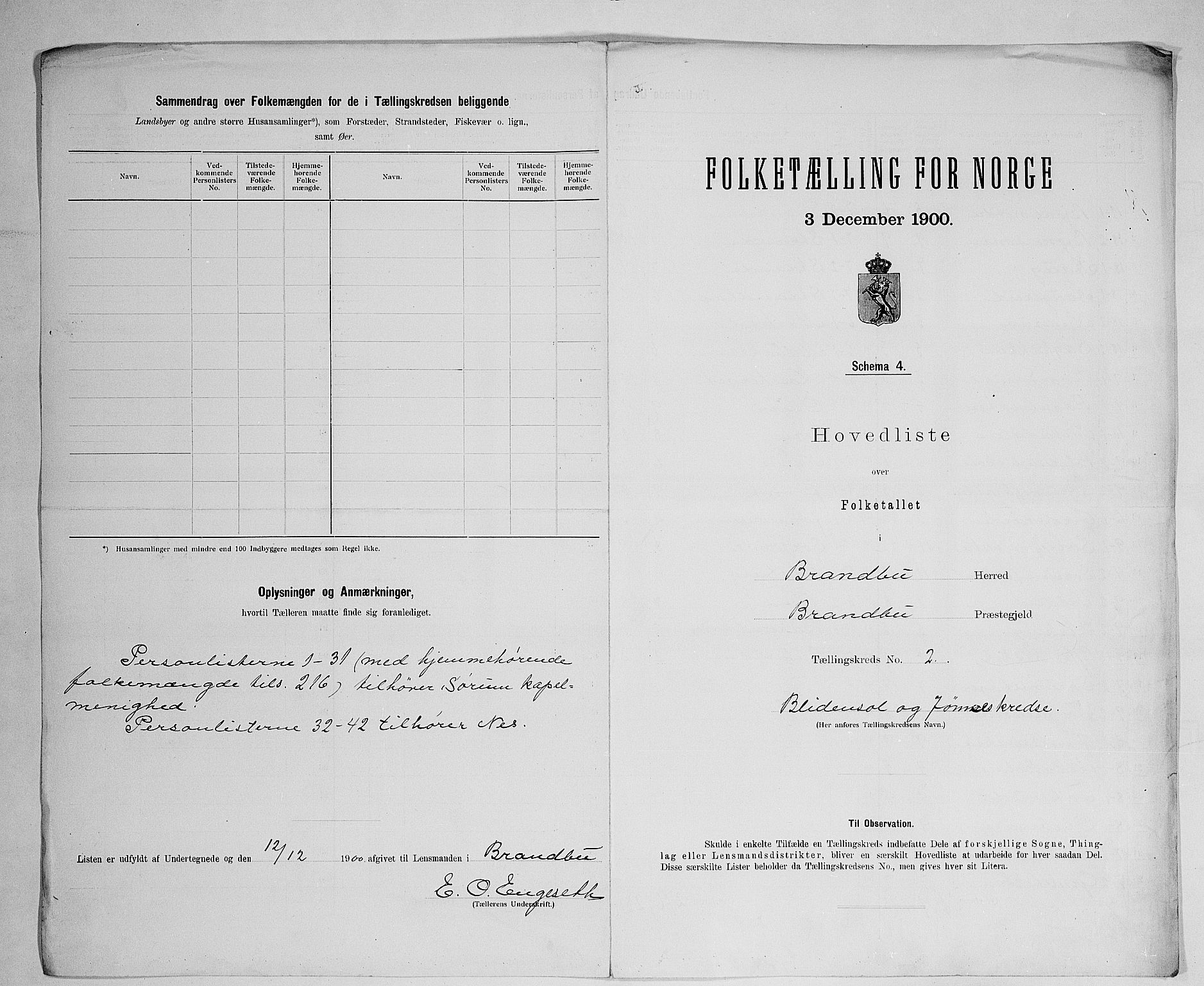 SAH, 1900 census for Brandbu, 1900, p. 20