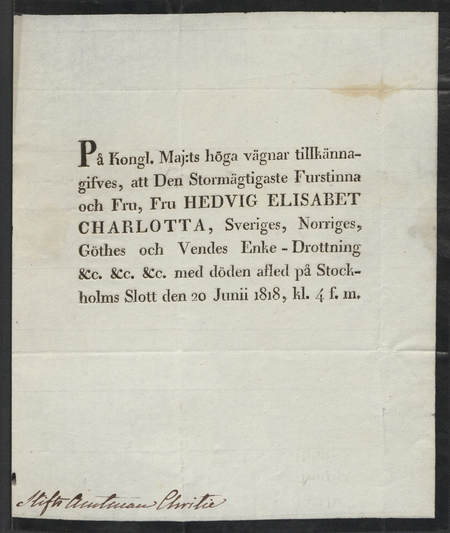 Christie, Wilhelm Frimann Koren, AV/RA-PA-0014/F/L0006: Christies dokumenter fra Stortinget, 1817-1818, p. 310