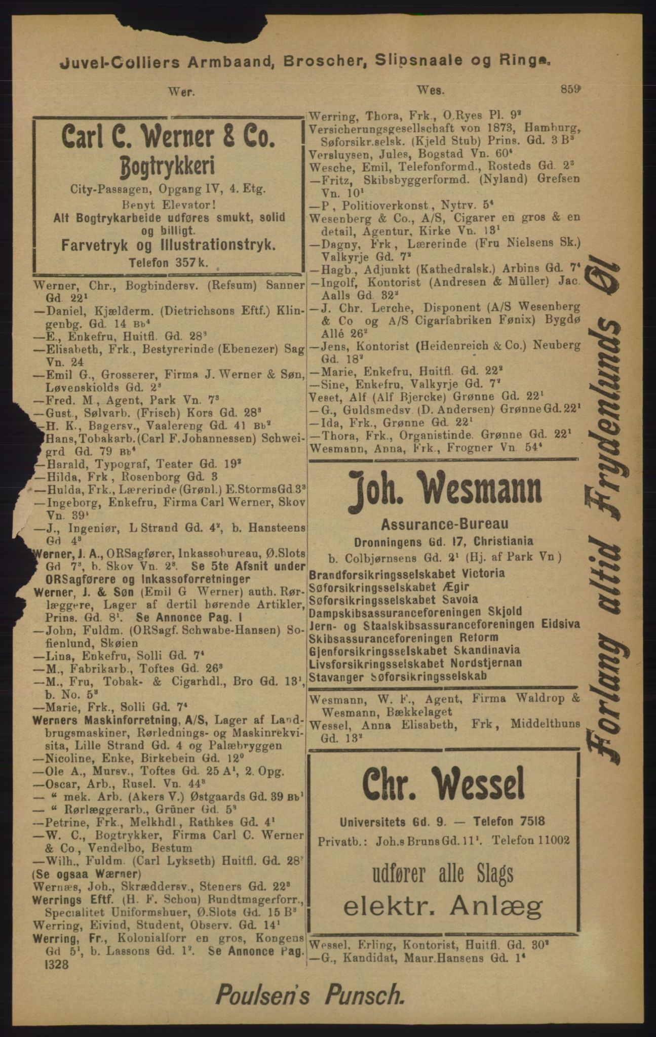 Kristiania/Oslo adressebok, PUBL/-, 1905, p. 859