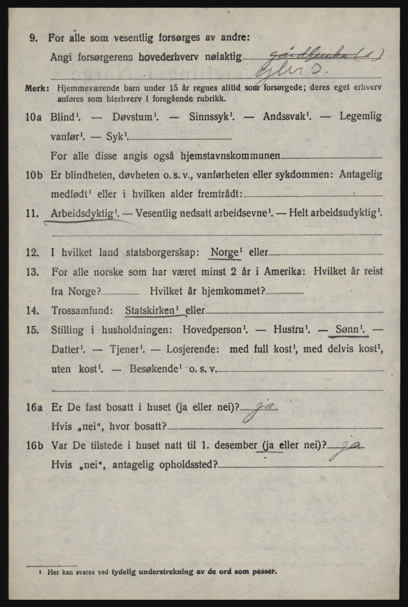 SAO, 1920 census for Berg, 1920, p. 1950