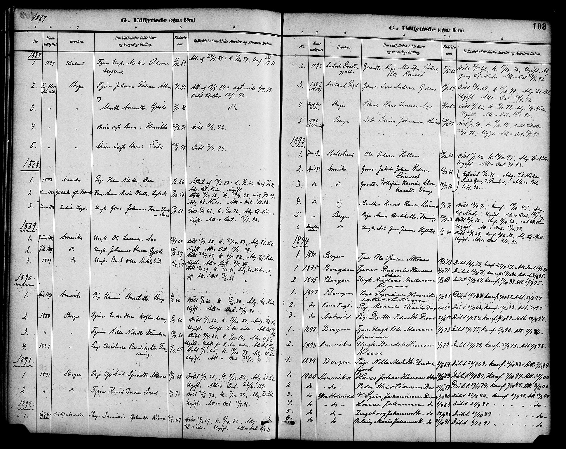 Hyllestad sokneprestembete, SAB/A-80401: Parish register (official) no. B 1, 1886-1904, p. 103