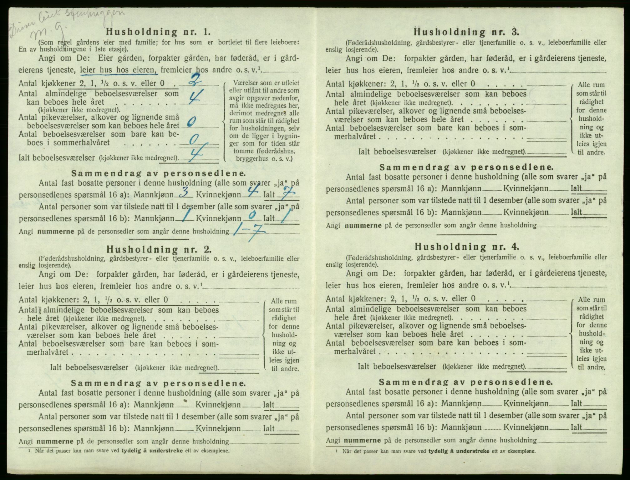 SAB, 1920 census for Austevoll, 1920, p. 615