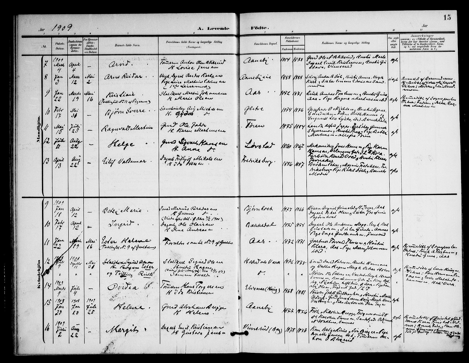 Nittedal prestekontor Kirkebøker, SAO/A-10365a/F/Fb/L0002: Parish register (official) no. II 2, 1902-1921, p. 15
