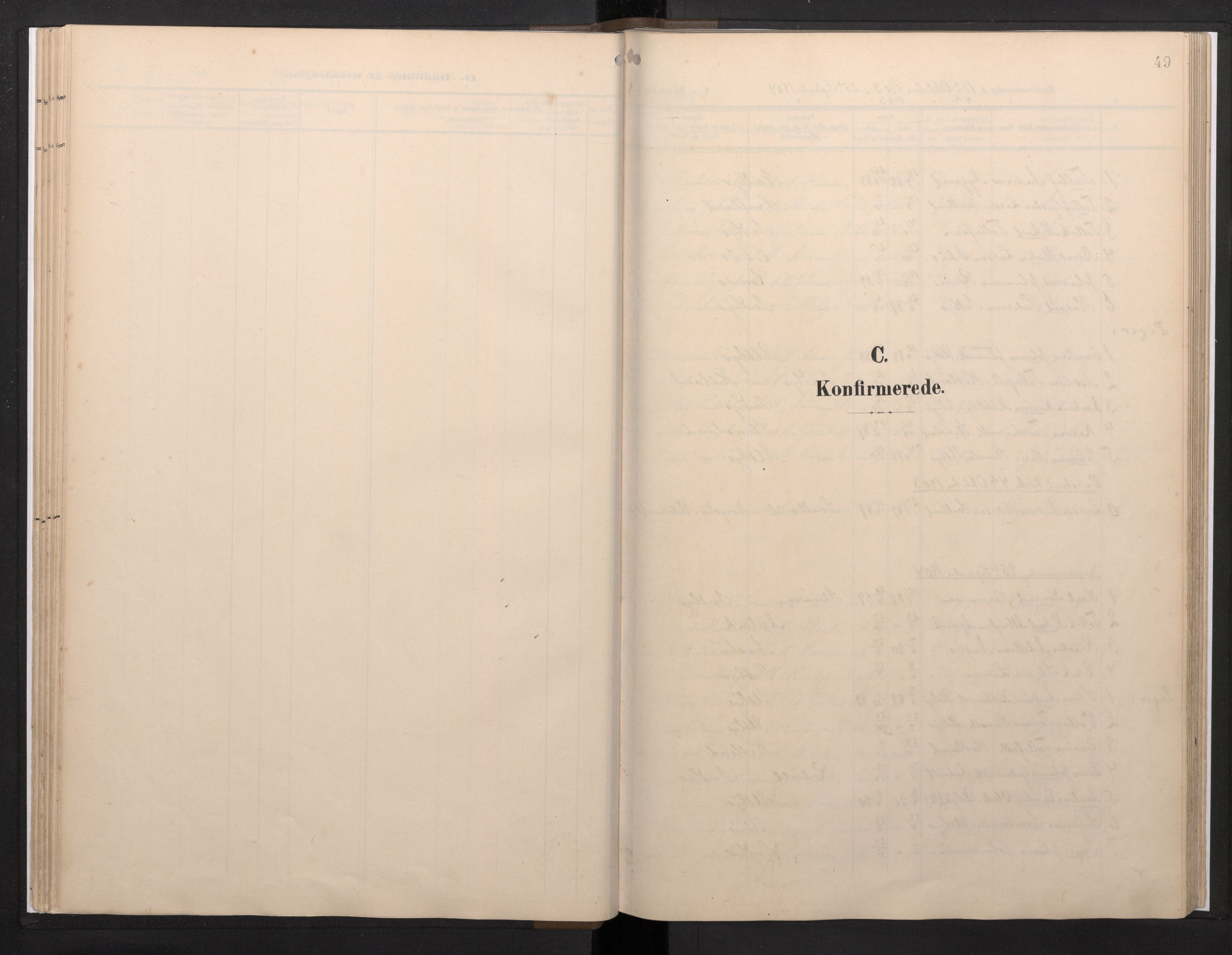 Fjelberg sokneprestembete, SAB/A-75201/H/Haa: Parish register (official) no. E 1, 1903-1948, p. 49