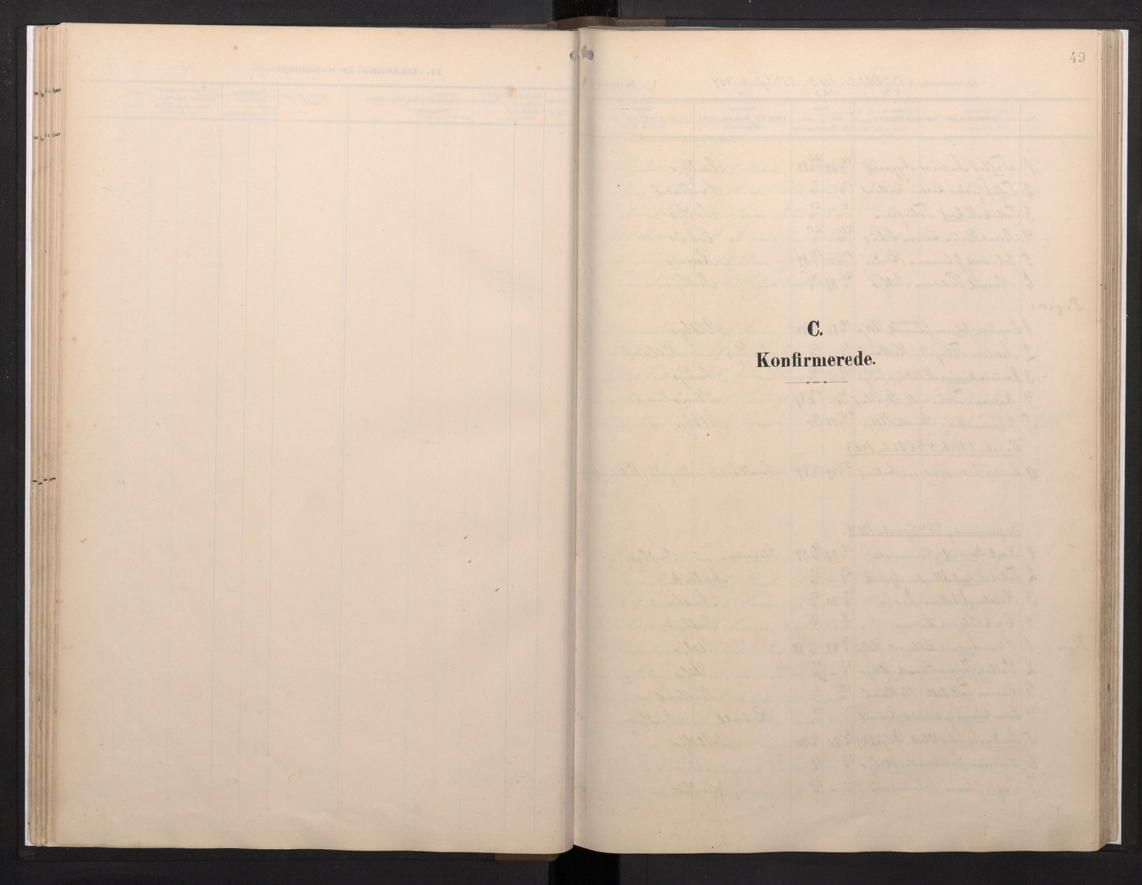 Fjelberg sokneprestembete, AV/SAB-A-75201/H/Haa: Parish register (official) no. E 1, 1903-1948, p. 49