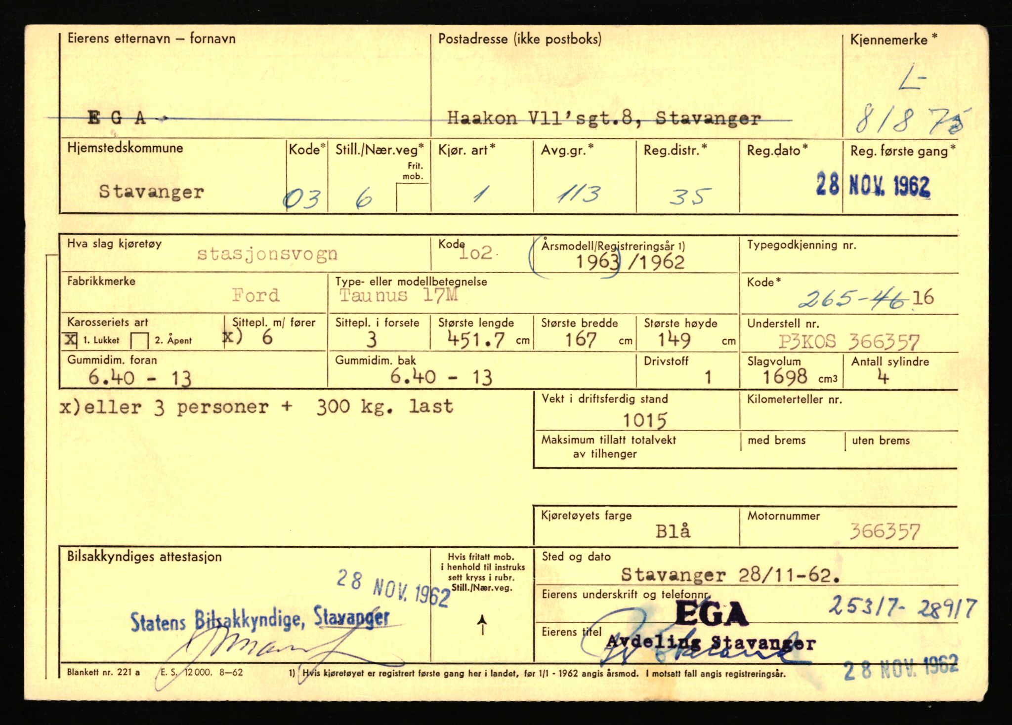 Stavanger trafikkstasjon, AV/SAST-A-101942/0/F/L0071: L-80500 - L-82199, 1930-1971, p. 2275