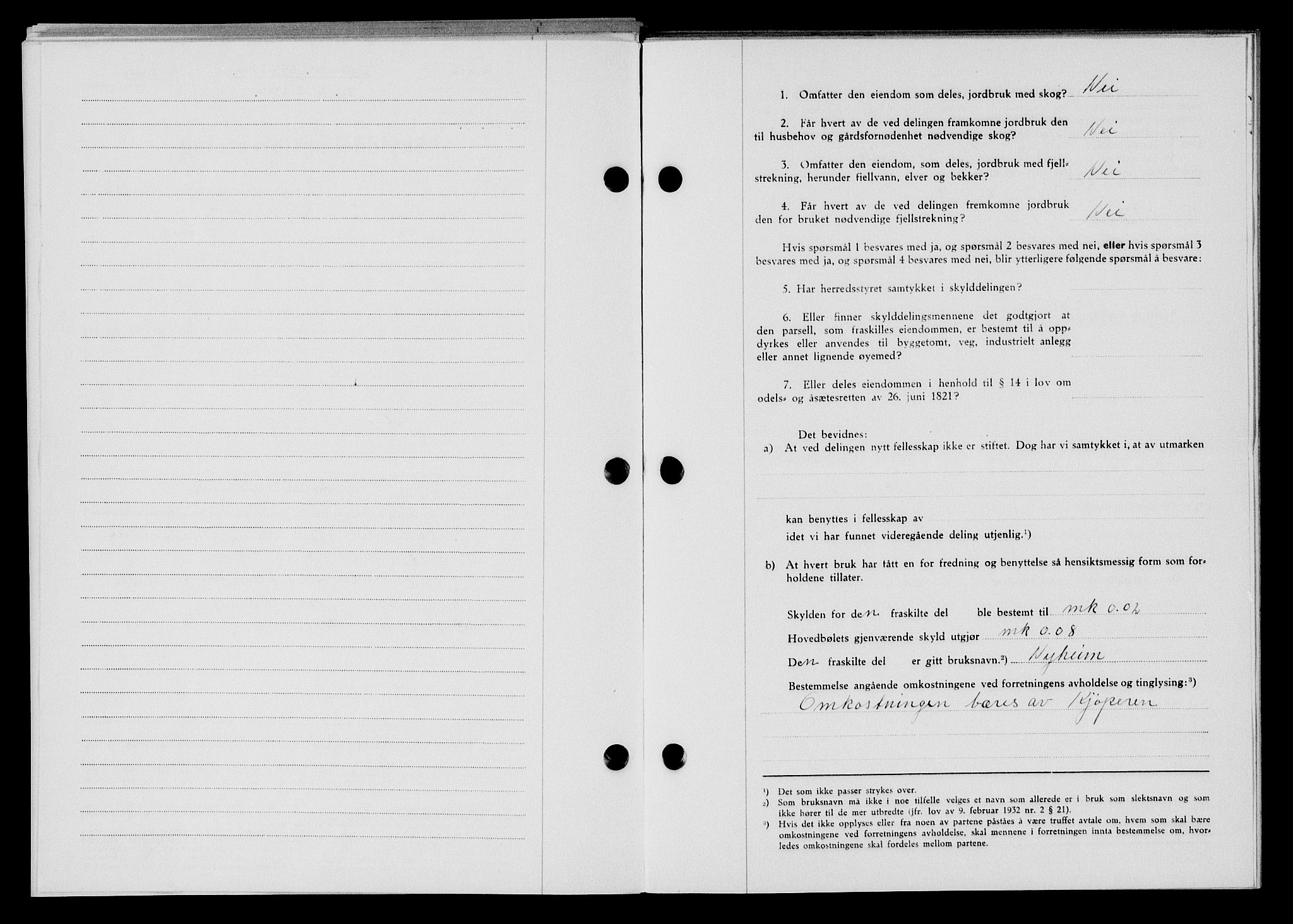 Flekkefjord sorenskriveri, SAK/1221-0001/G/Gb/Gba/L0061: Mortgage book no. A-9, 1946-1947, Diary no: : 853/1946