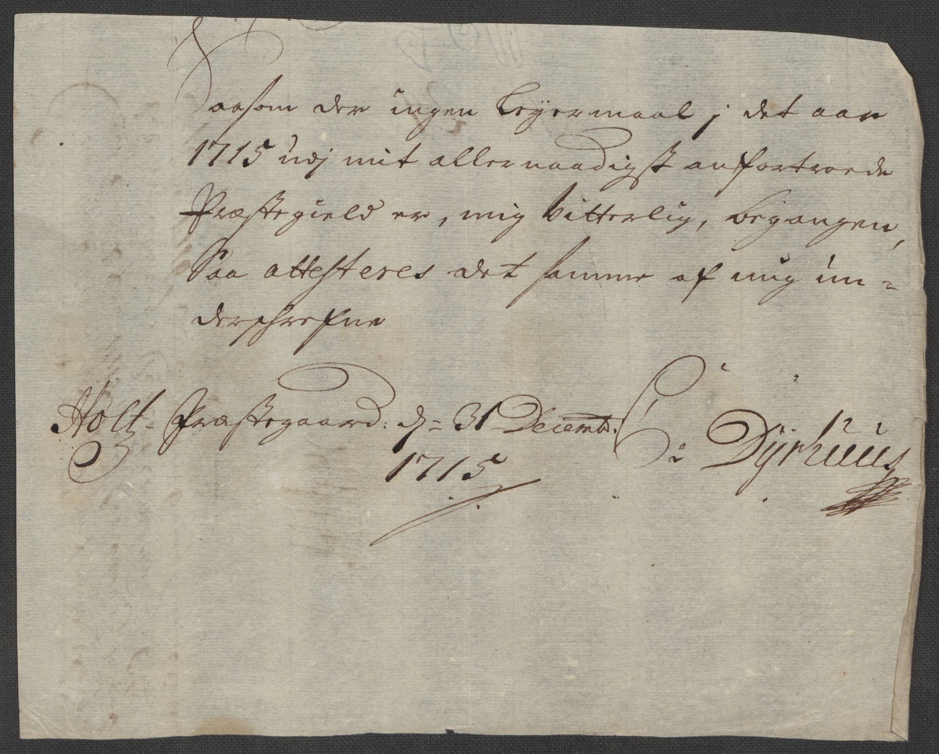 Rentekammeret inntil 1814, Reviderte regnskaper, Fogderegnskap, AV/RA-EA-4092/R39/L2323: Fogderegnskap Nedenes, 1715, p. 156