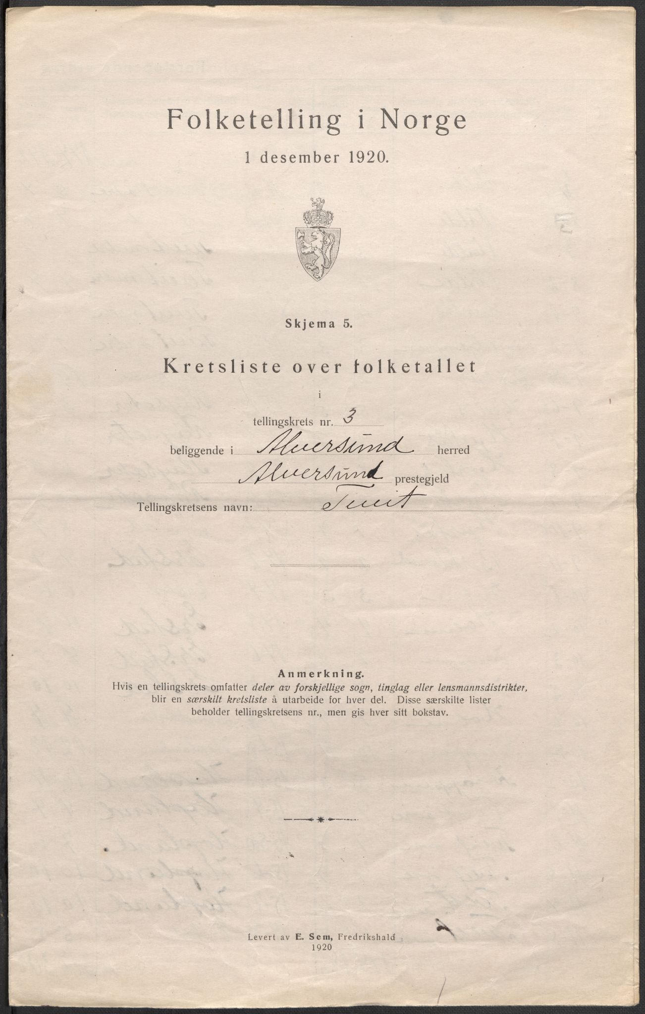 SAB, 1920 census for Alversund, 1920, p. 11