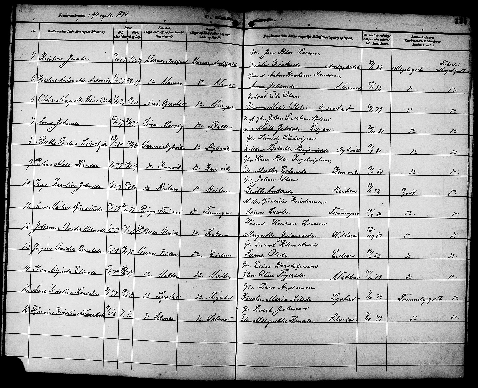 Ministerialprotokoller, klokkerbøker og fødselsregistre - Sør-Trøndelag, AV/SAT-A-1456/662/L0757: Parish register (copy) no. 662C02, 1892-1918, p. 135