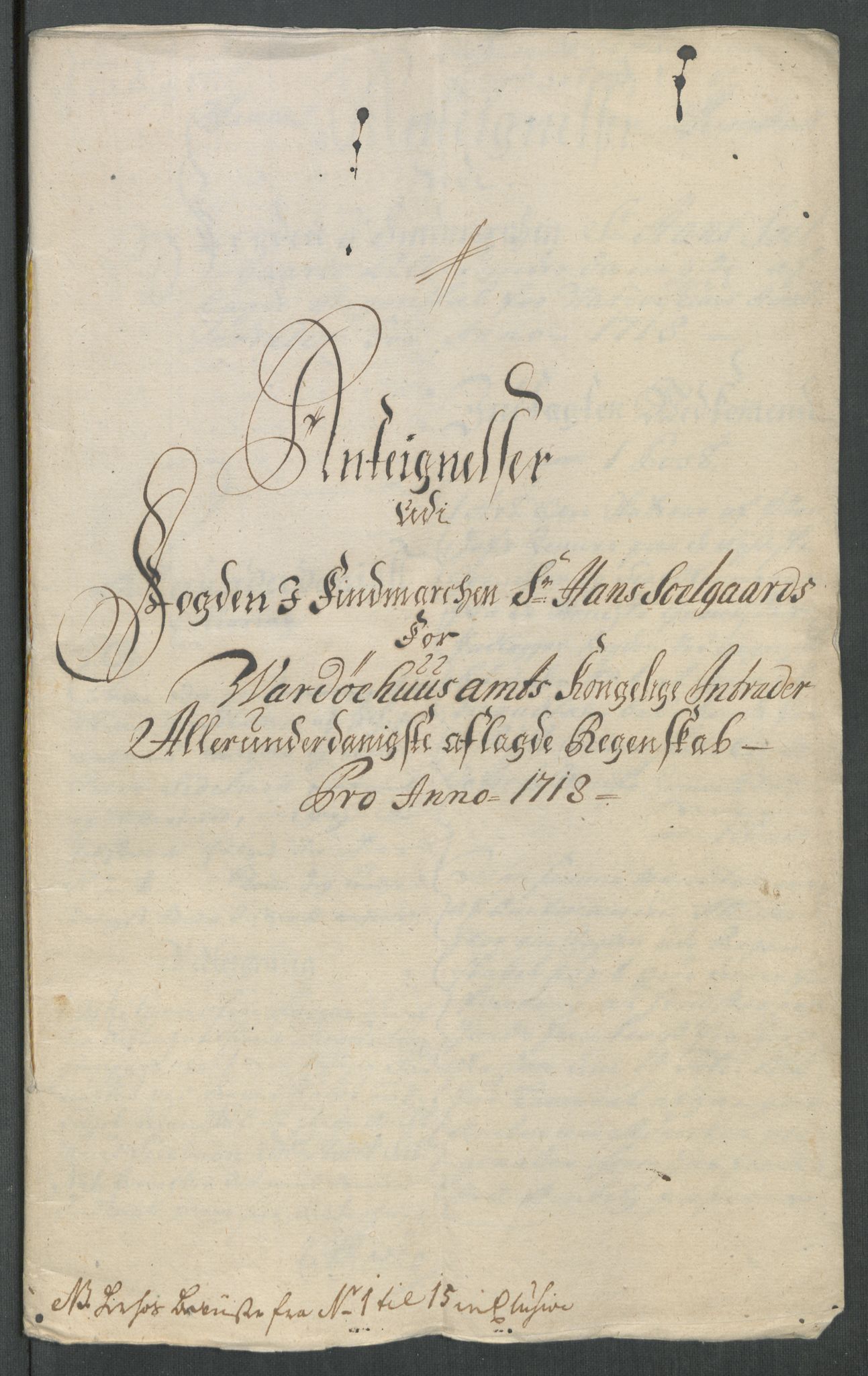 Rentekammeret inntil 1814, Reviderte regnskaper, Fogderegnskap, AV/RA-EA-4092/R69/L4857: Fogderegnskap Finnmark/Vardøhus, 1716-1718, p. 581