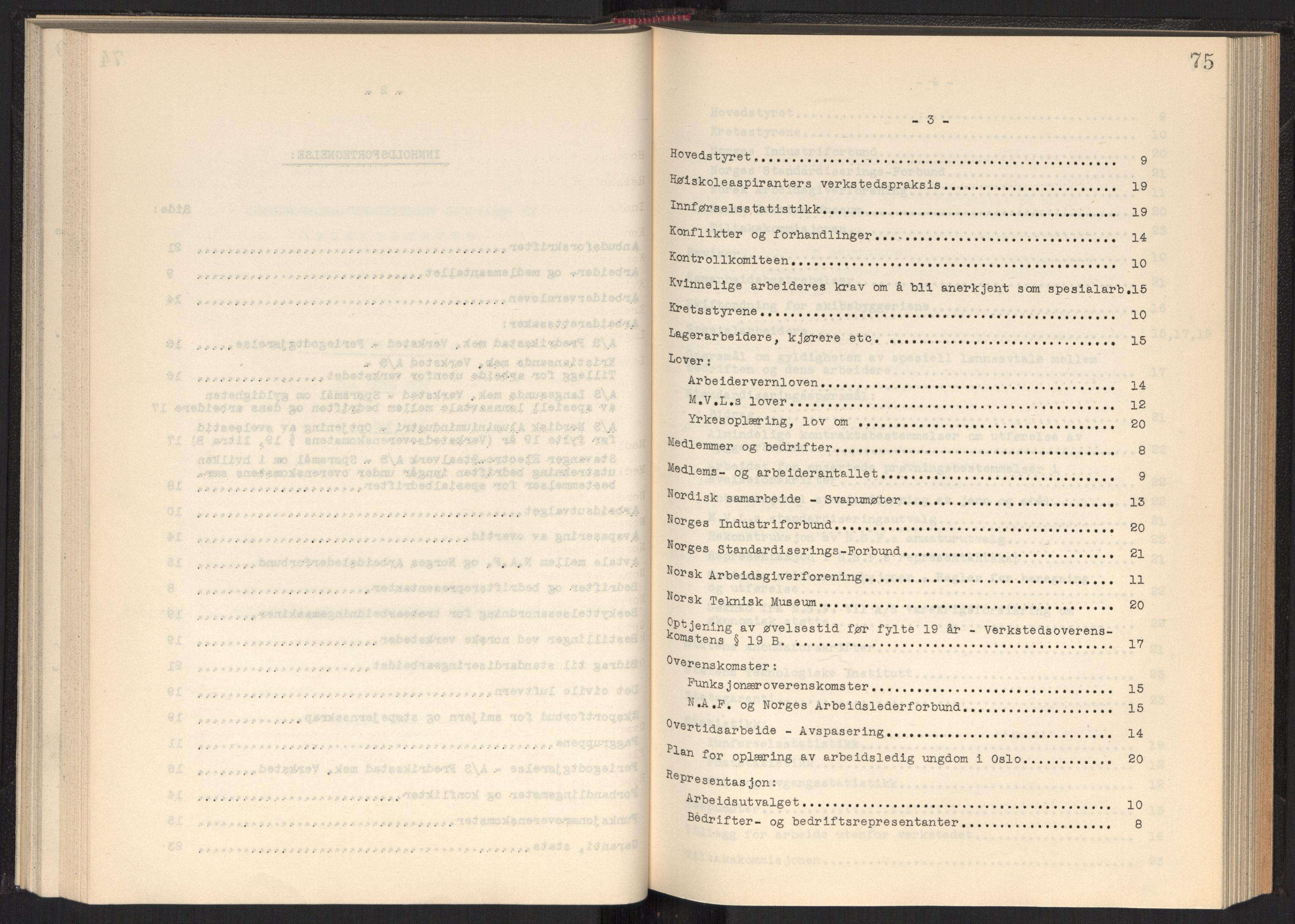 Teknologibedriftenes Landsforening TBL, AV/RA-PA-1700/A/Ad/L0006: Årsberetning med register, 1937-1943, p. 75