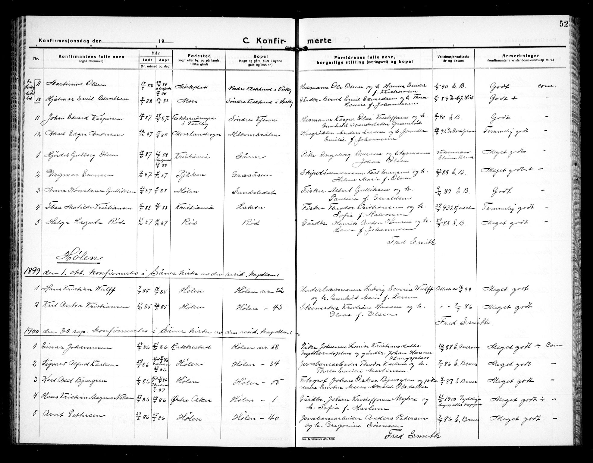 Vestby prestekontor Kirkebøker, AV/SAO-A-10893/G/Gb/L0001: Parish register (copy) no. II 1, 1878-1905, p. 52