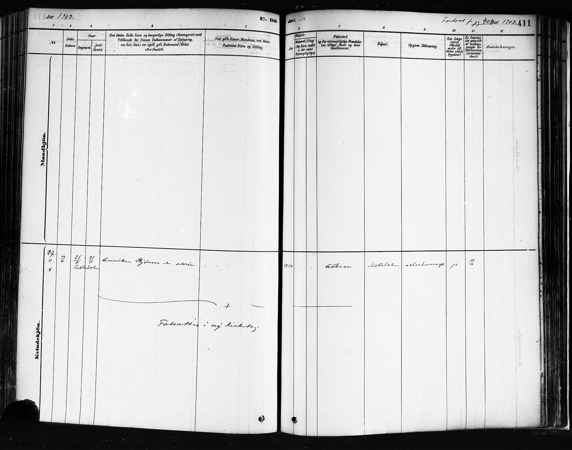 Idd prestekontor Kirkebøker, SAO/A-10911/F/Fc/L0006b: Parish register (official) no. III 6B, 1878-1903, p. 411