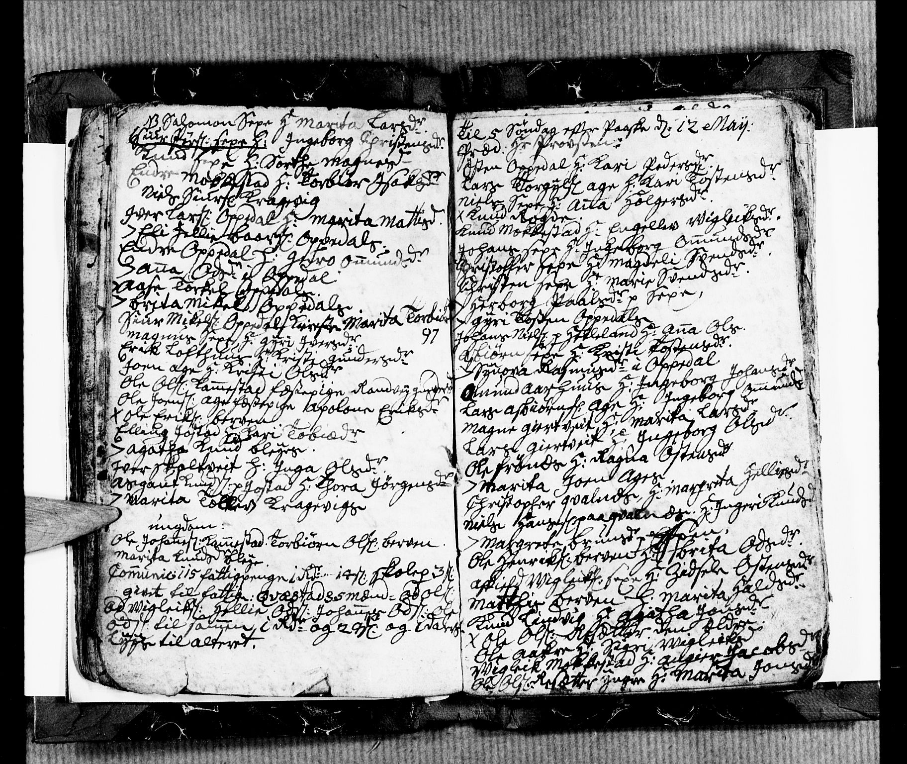 Ullensvang sokneprestembete, SAB/A-78701/H/Hab: Parish register (copy) no. B 1, 1764-1766, p. 45-46