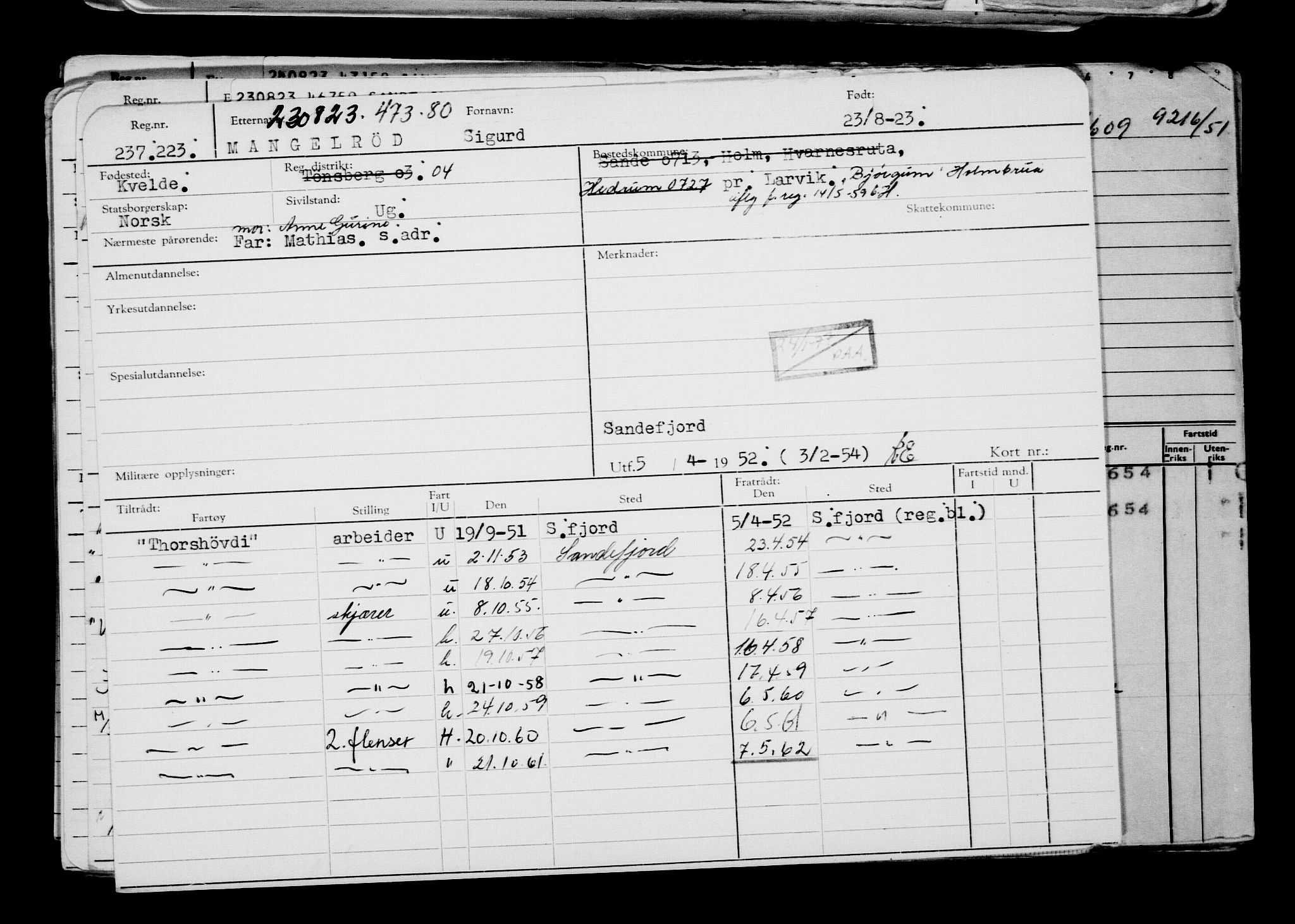 Direktoratet for sjømenn, AV/RA-S-3545/G/Gb/L0222: Hovedkort, 1923, p. 250