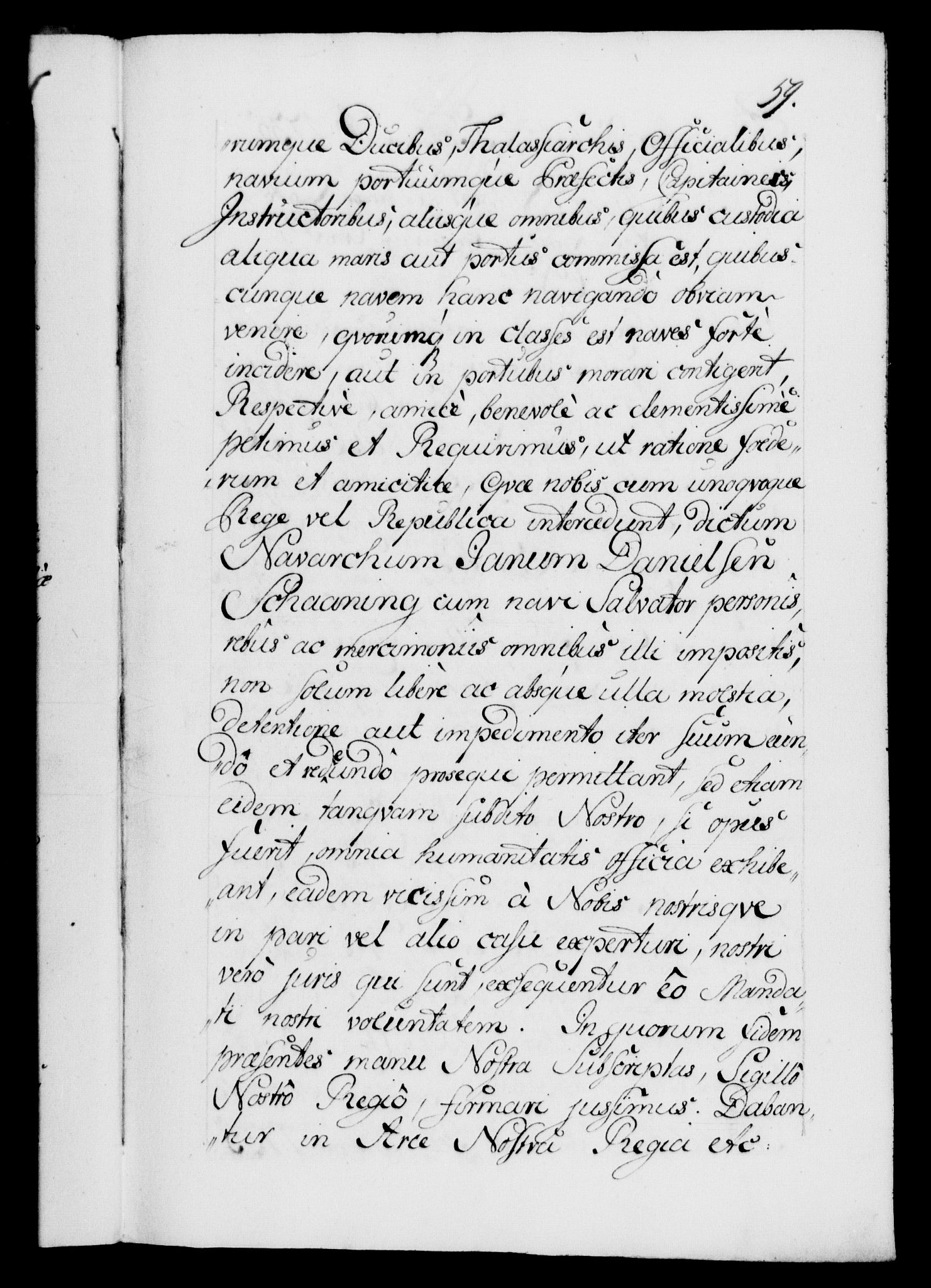 Danske Kanselli 1572-1799, AV/RA-EA-3023/F/Fc/Fca/Fcaa/L0029: Norske registre, 1735-1736, p. 59a