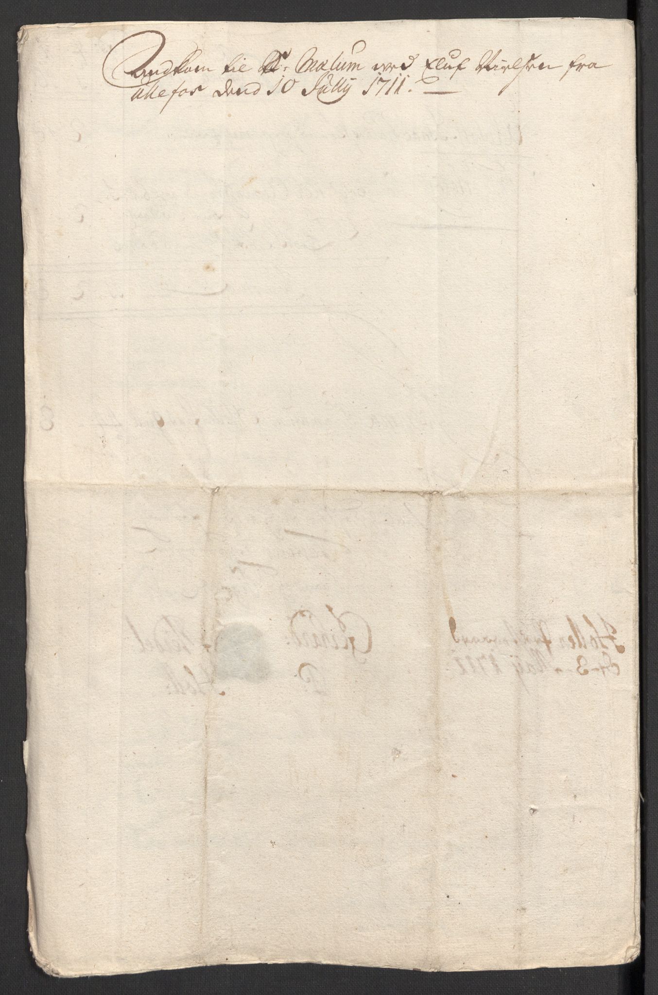 Rentekammeret inntil 1814, Reviderte regnskaper, Fogderegnskap, RA/EA-4092/R36/L2121: Fogderegnskap Øvre og Nedre Telemark og Bamble, 1711, p. 107