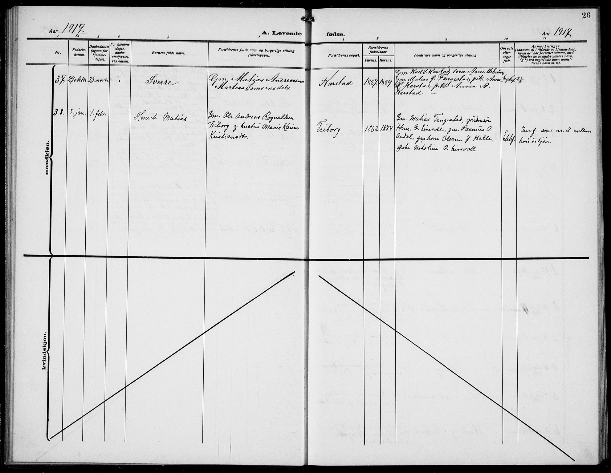 Førde sokneprestembete, AV/SAB-A-79901/H/Hab/Habd/L0006: Parish register (copy) no. D 6, 1914-1937, p. 26