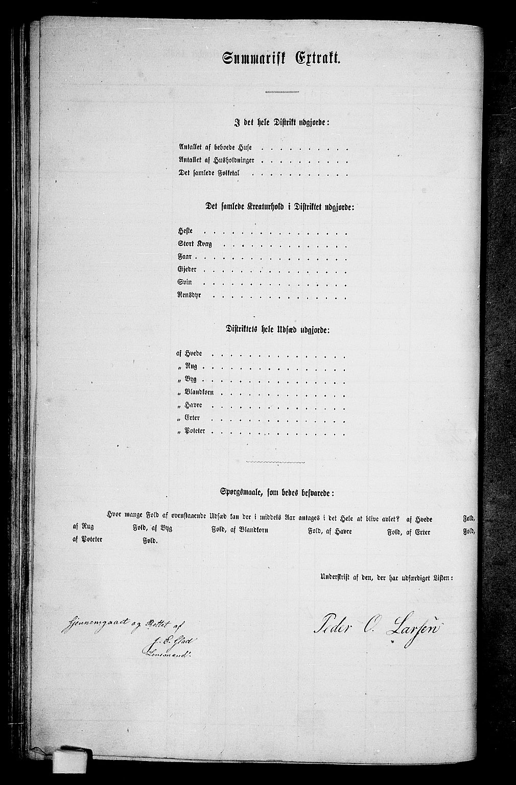 RA, 1865 census for Sortland, 1865, p. 64