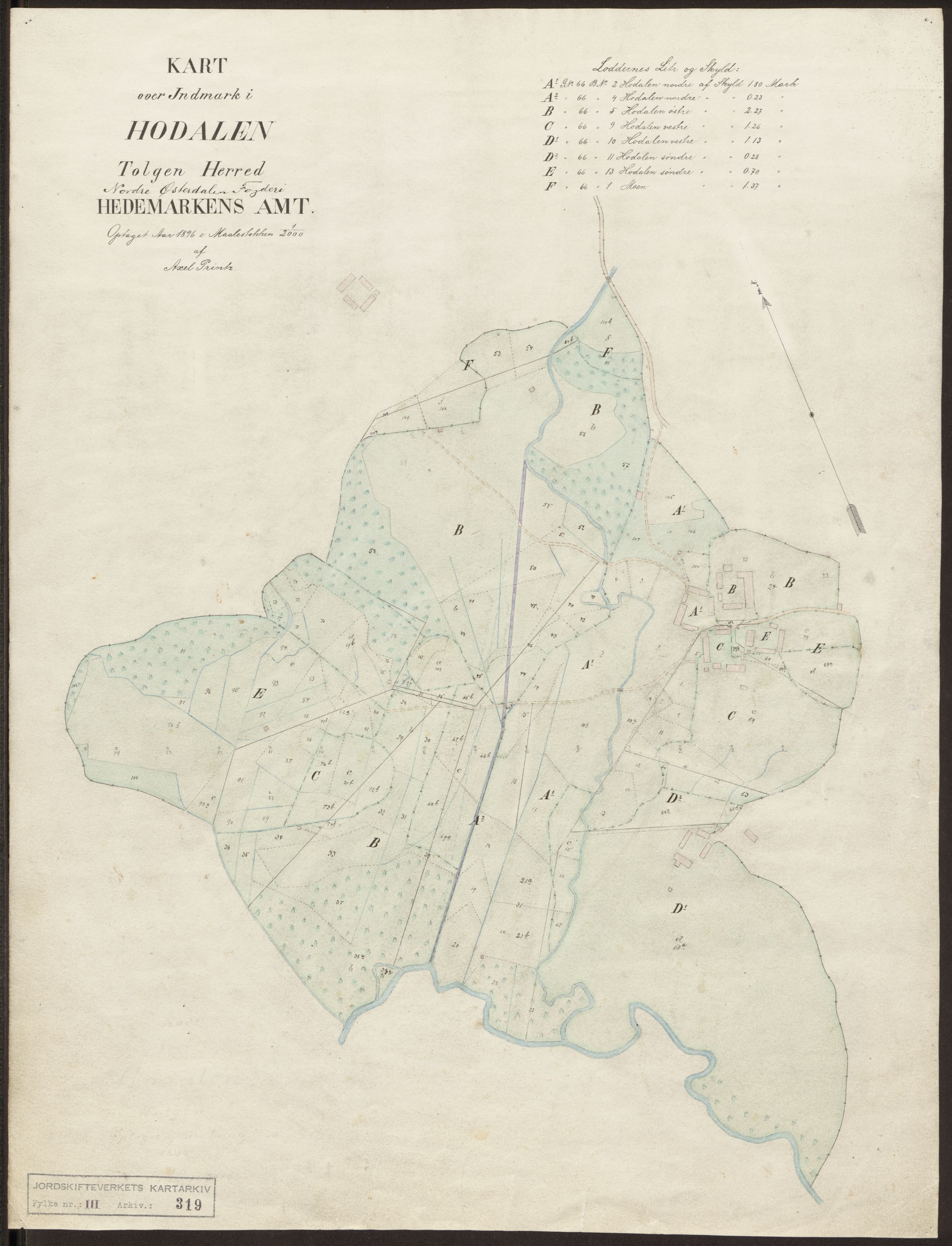 Jordskifteverkets kartarkiv, RA/S-3929/T, 1859-1988, p. 535