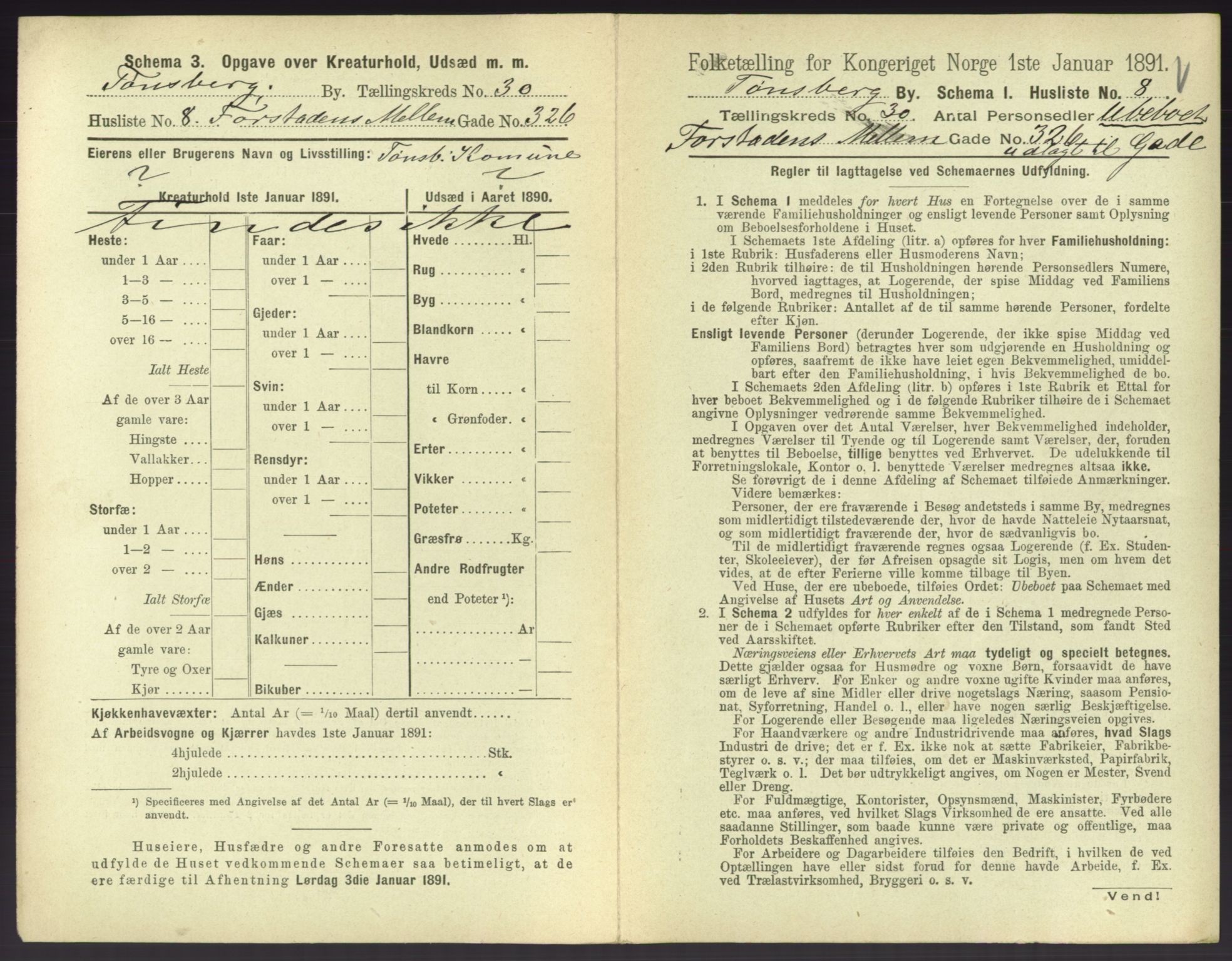 RA, 1891 census for 0705 Tønsberg, 1891, p. 924