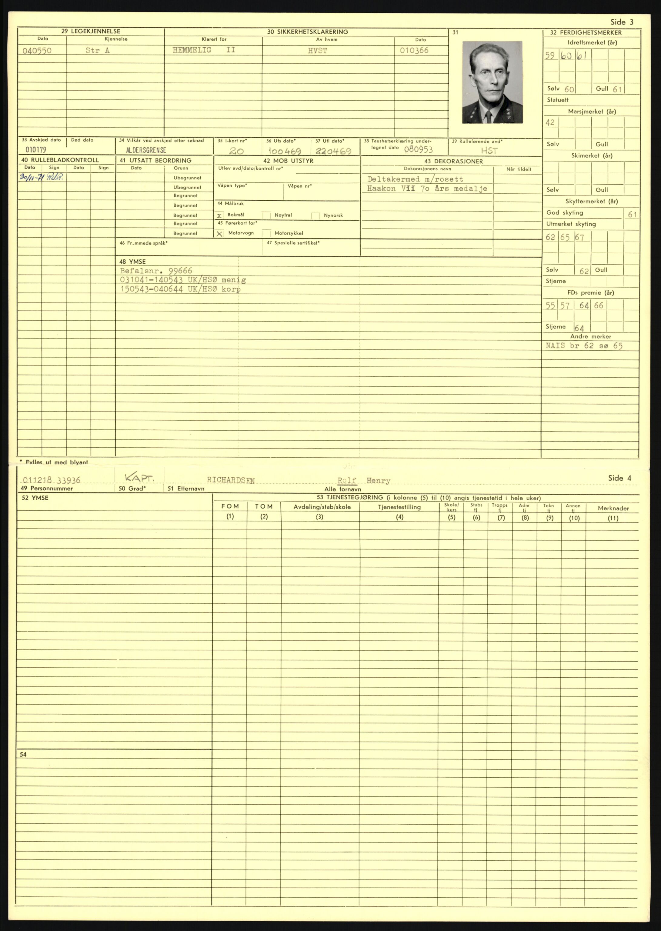 Forsvaret, Sør-Hålogaland landforsvar, AV/RA-RAFA-2552/P/Pa/L0303: Personellmapper for slettet personell, yrkesbefal og vernepliktig befal, født 1917-1920, 1936-1980, p. 386