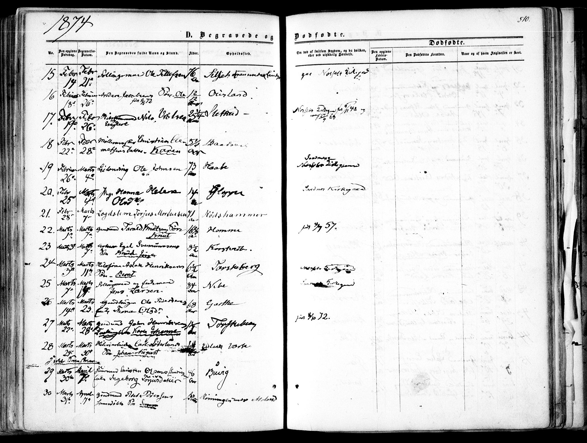 Søndeled sokneprestkontor, AV/SAK-1111-0038/F/Fa/L0003: Parish register (official) no. A 3, 1861-1879, p. 510