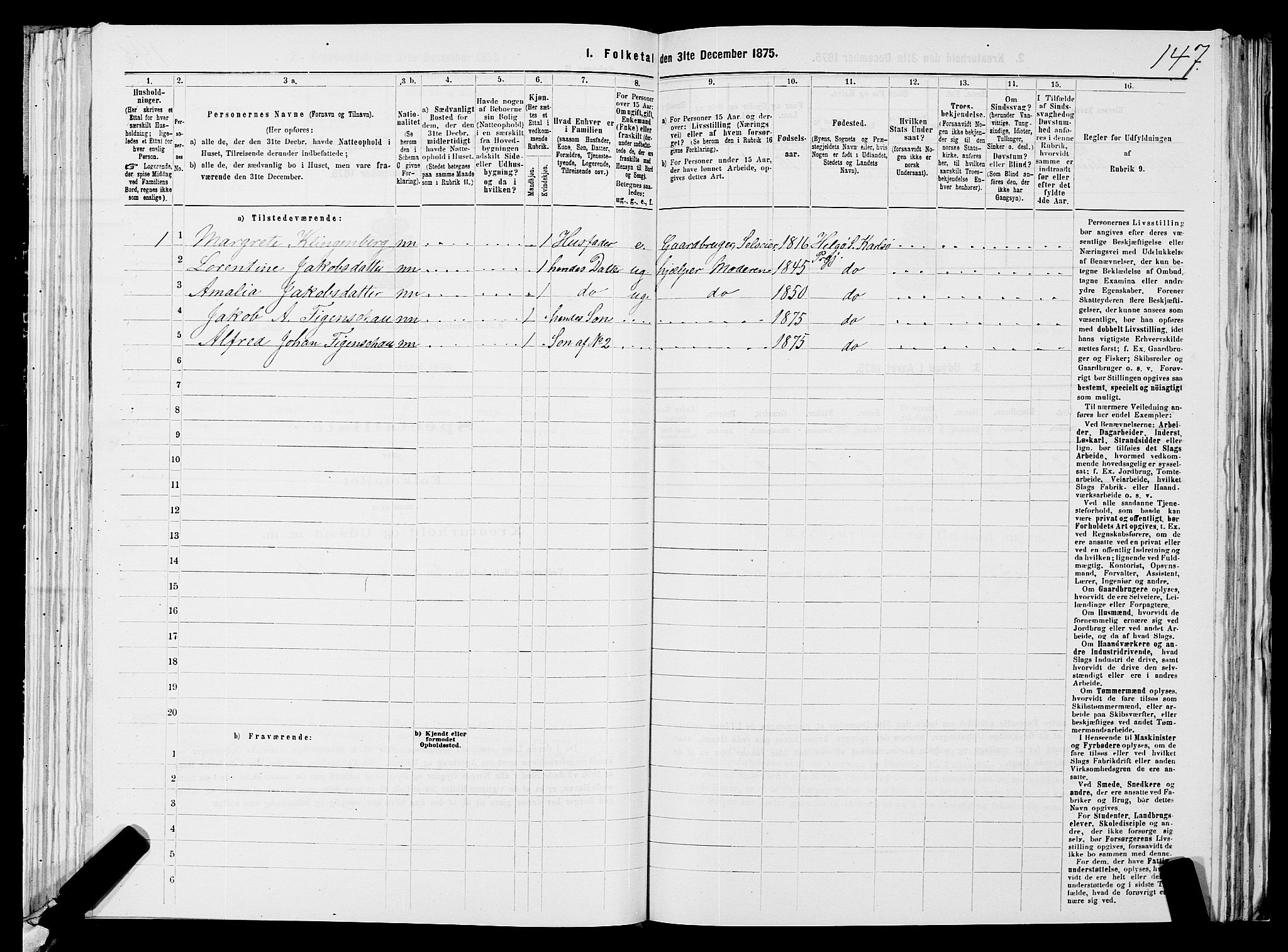 SATØ, 1875 census for 1936P Karlsøy, 1875, p. 2147