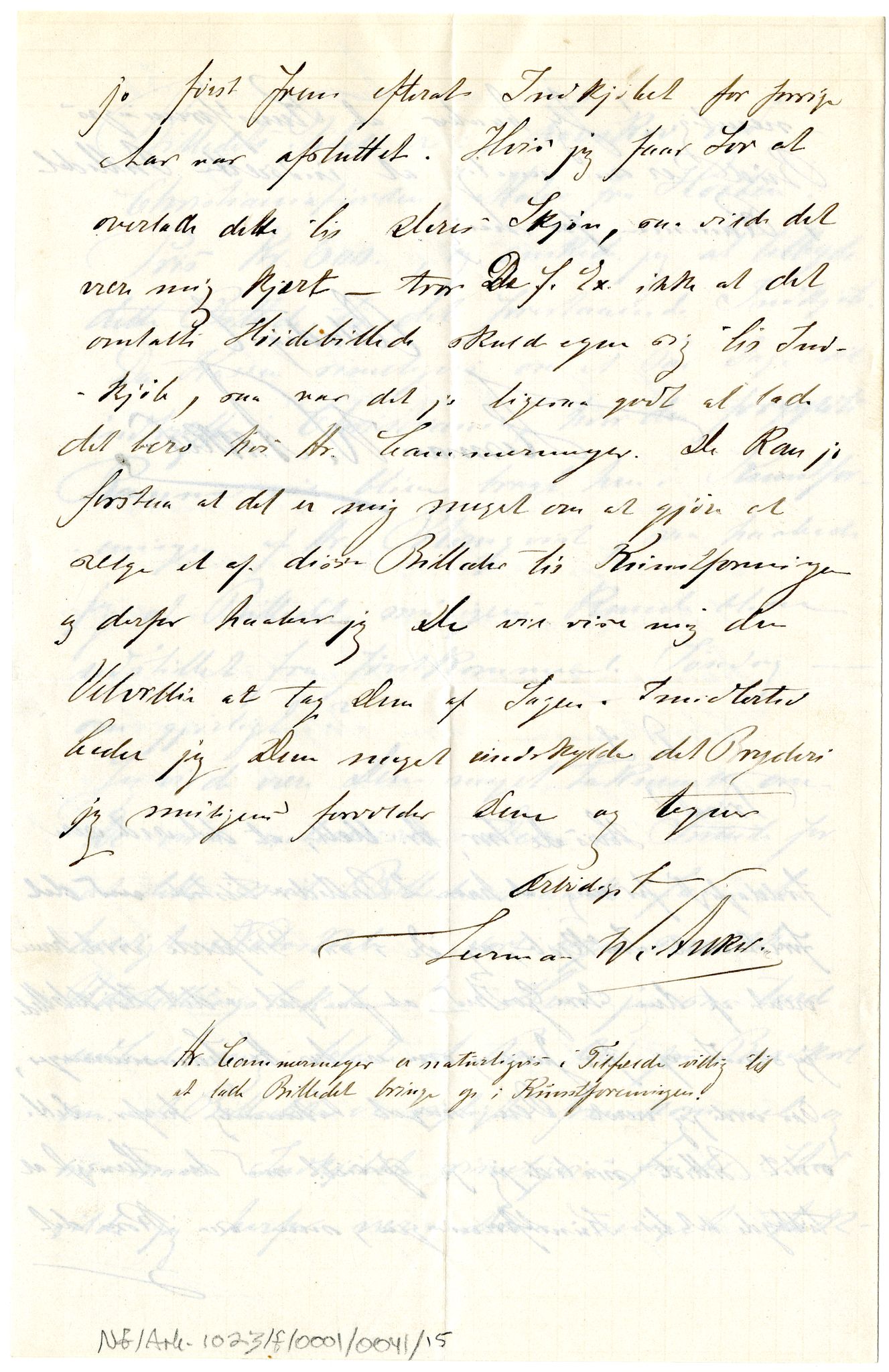 Diderik Maria Aalls brevsamling, NF/Ark-1023/F/L0001: D.M. Aalls brevsamling. A - B, 1738-1889, p. 523