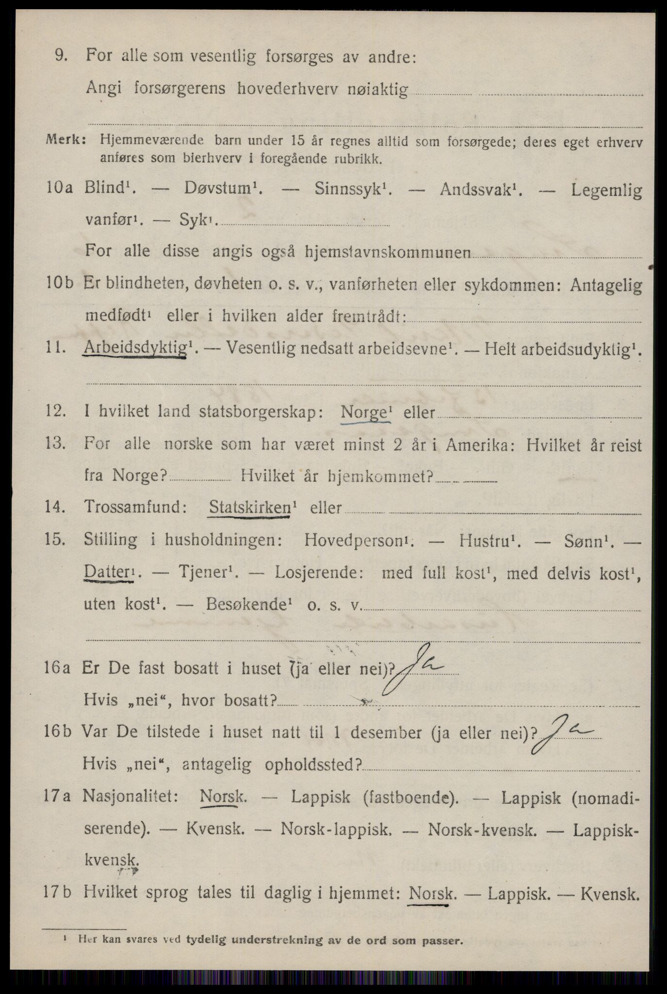 SAT, 1920 census for Singsås, 1920, p. 3352