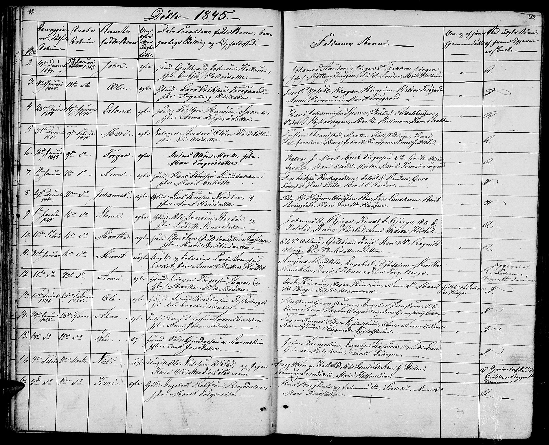 Ringebu prestekontor, AV/SAH-PREST-082/H/Ha/Hab/L0002: Parish register (copy) no. 2, 1839-1853, p. 82-83