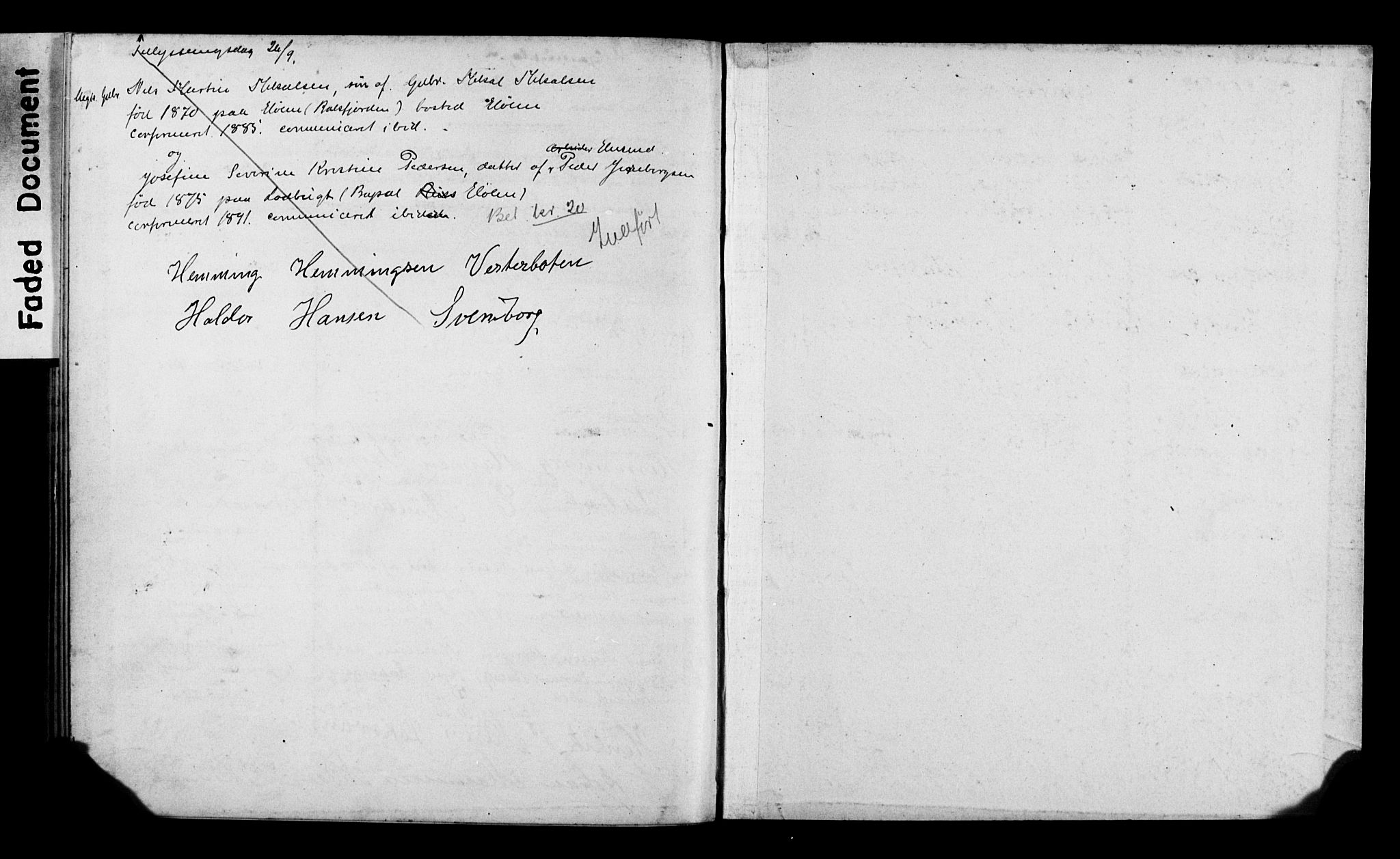 Balsfjord sokneprestembete, AV/SATØ-S-1303/H/Hd/L0030: Banns register no. 30, 1893-1897