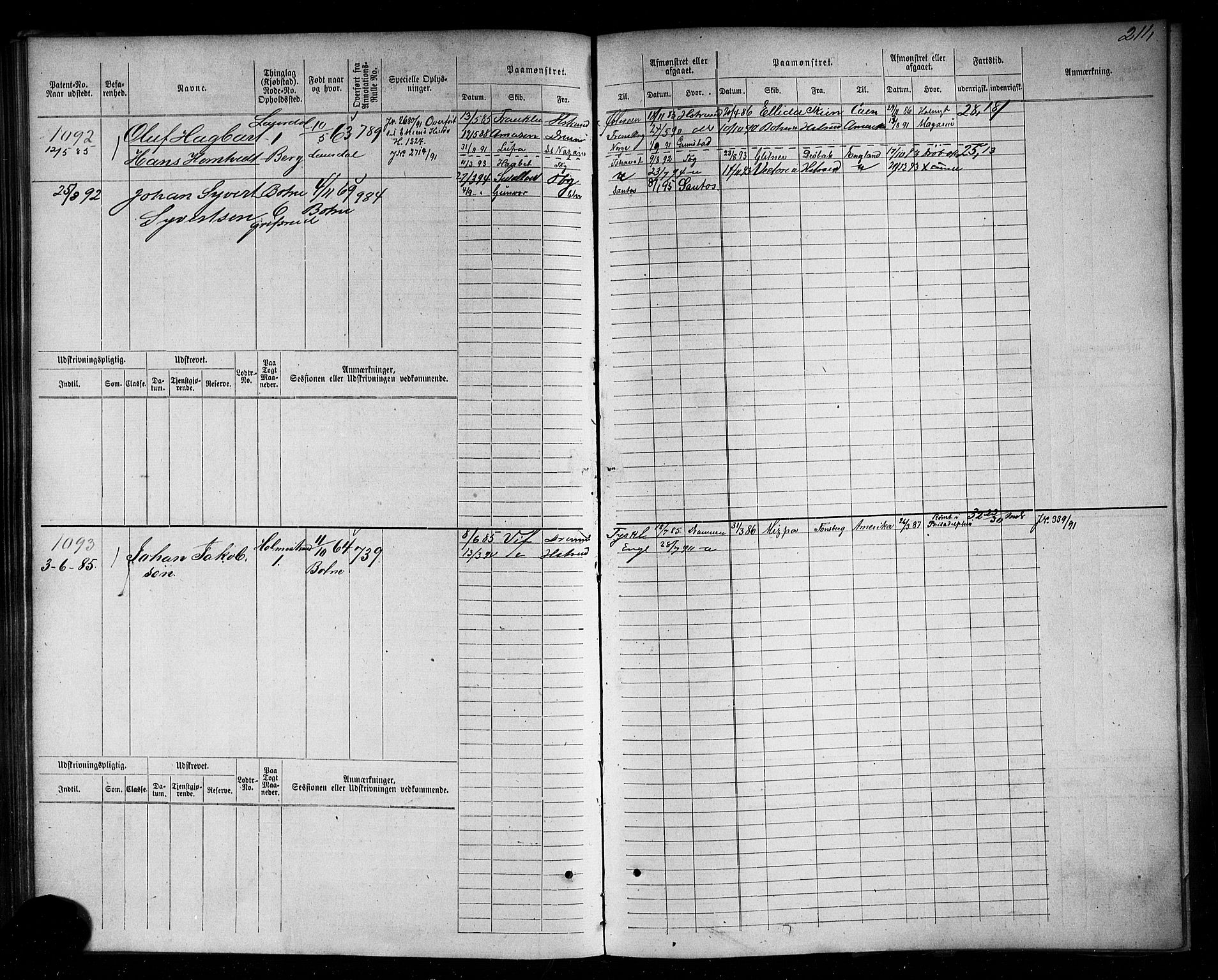 Holmestrand innrulleringskontor, AV/SAKO-A-1151/F/Fc/L0004: Hovedrulle, 1872-1913, p. 250