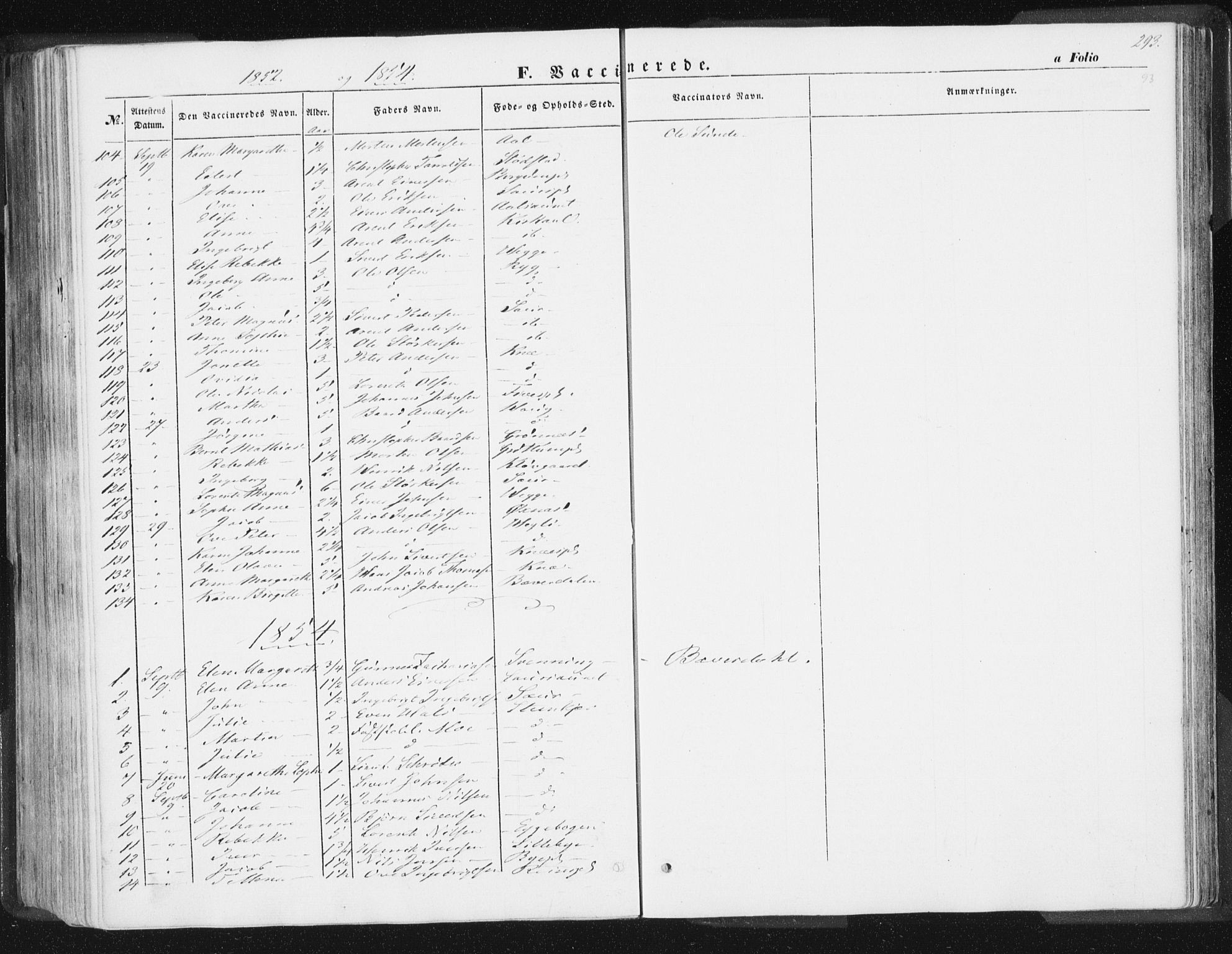 Ministerialprotokoller, klokkerbøker og fødselsregistre - Nord-Trøndelag, AV/SAT-A-1458/746/L0446: Parish register (official) no. 746A05, 1846-1859, p. 293