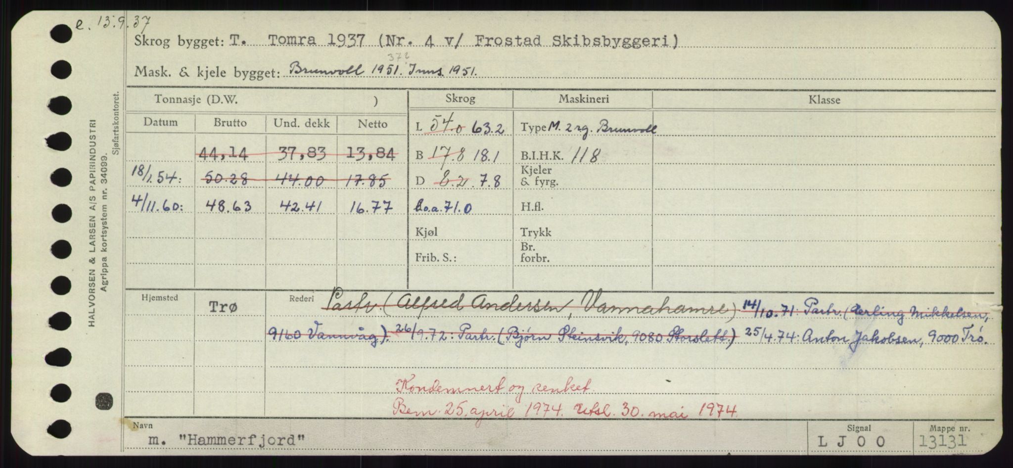 Sjøfartsdirektoratet med forløpere, Skipsmålingen, AV/RA-S-1627/H/Hd/L0014: Fartøy, H-Havl, p. 179