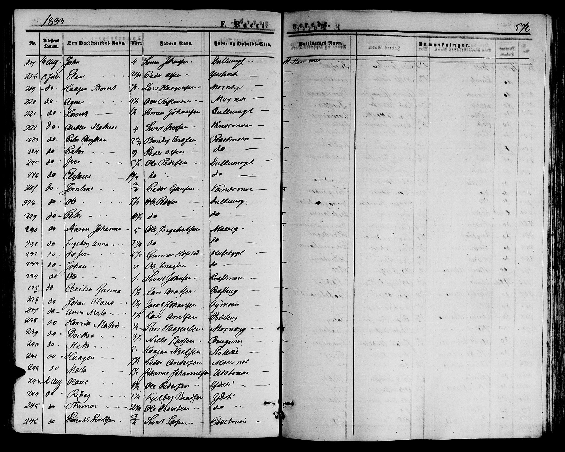 Ministerialprotokoller, klokkerbøker og fødselsregistre - Nord-Trøndelag, AV/SAT-A-1458/709/L0072: Parish register (official) no. 709A12, 1833-1844, p. 572