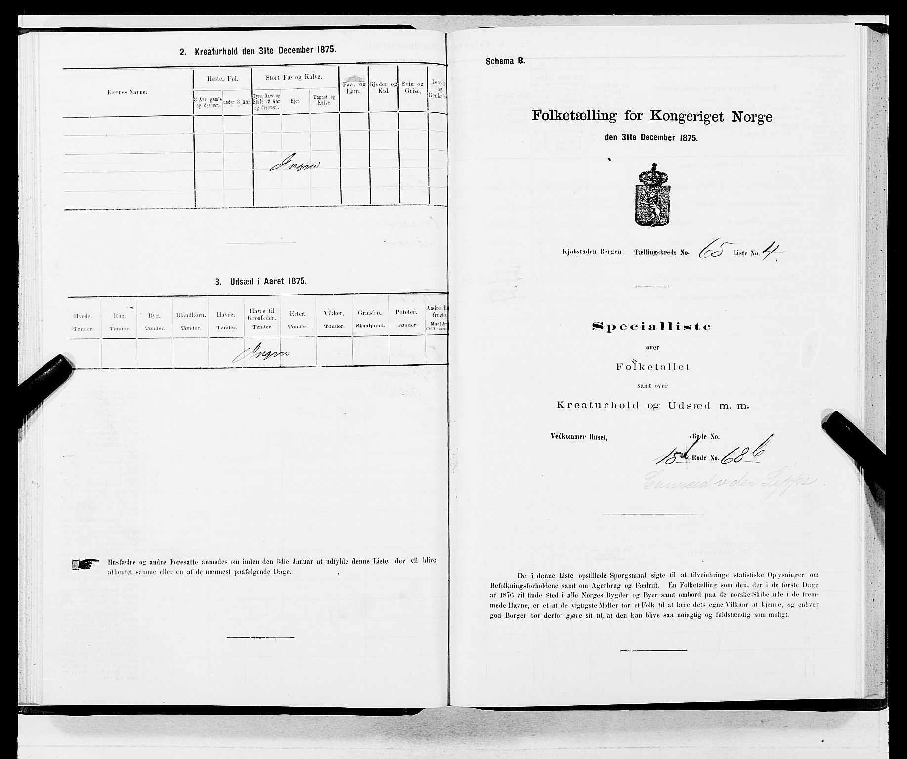 SAB, 1875 census for 1301 Bergen, 1875, p. 3444