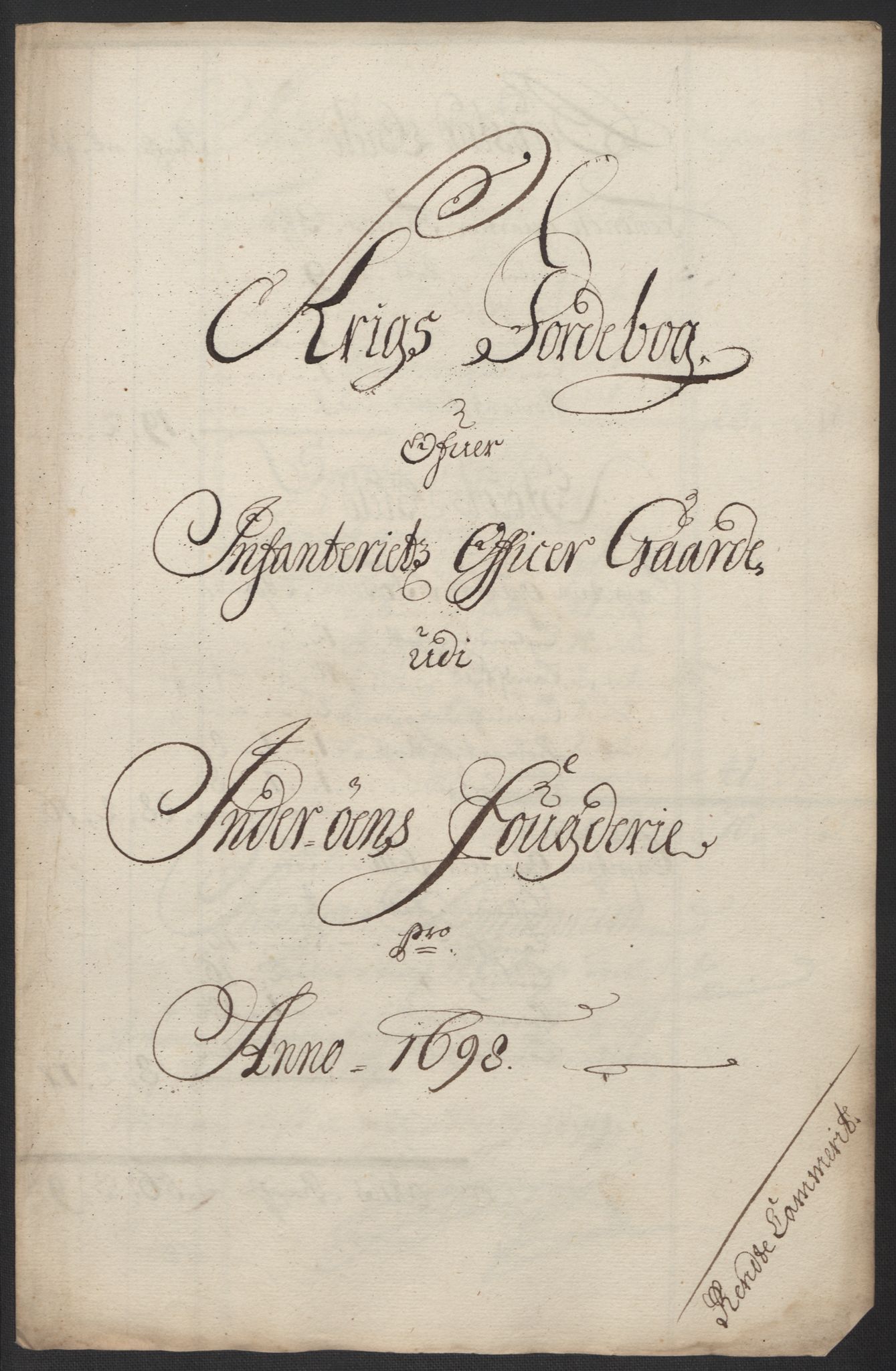 Rentekammeret inntil 1814, Reviderte regnskaper, Fogderegnskap, RA/EA-4092/R63/L4310: Fogderegnskap Inderøy, 1698-1699, p. 201