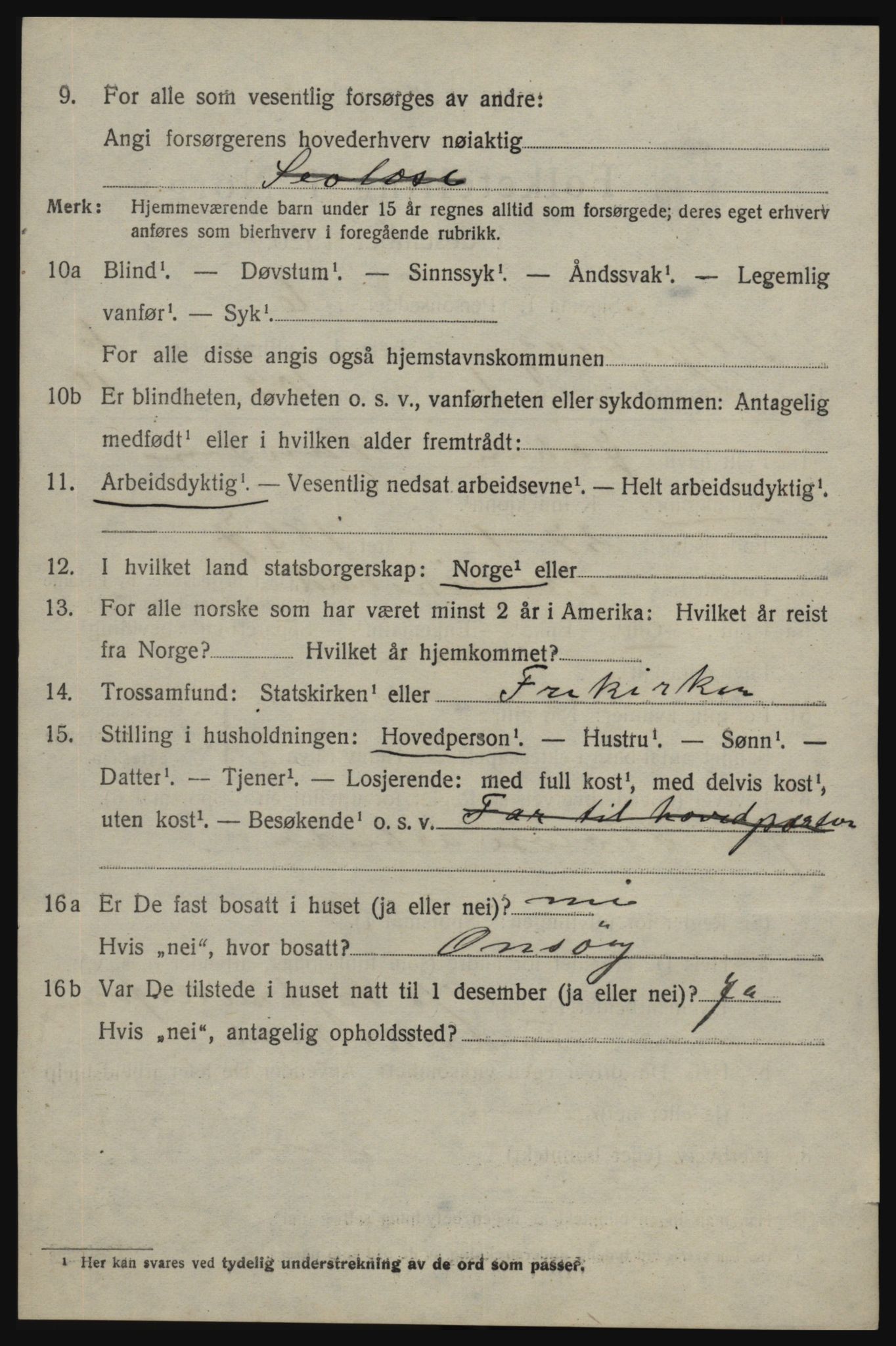 SAO, 1920 census for Skjeberg, 1920, p. 6610