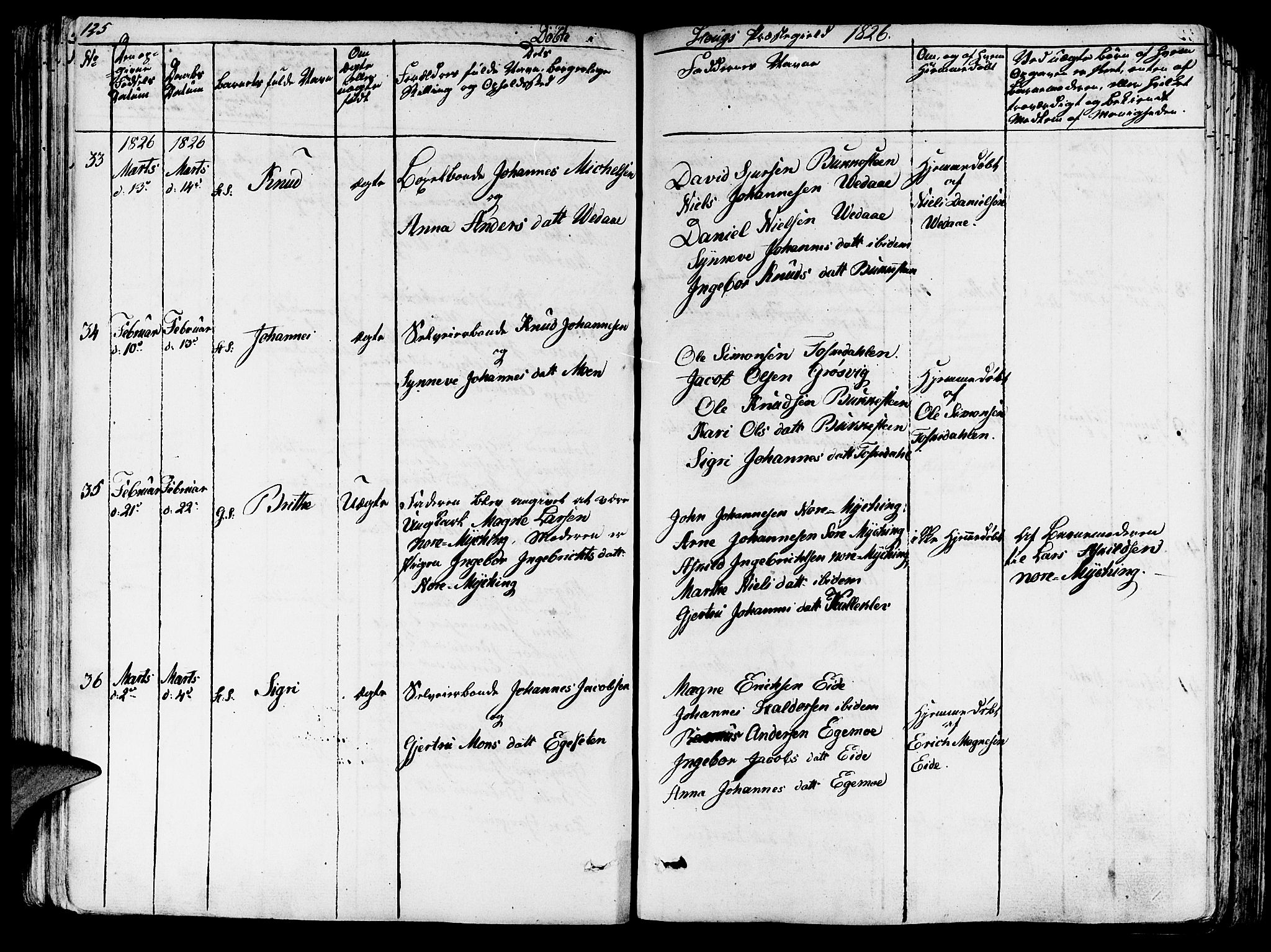 Haus sokneprestembete, AV/SAB-A-75601/H/Haa: Parish register (official) no. A 13, 1821-1827, p. 125