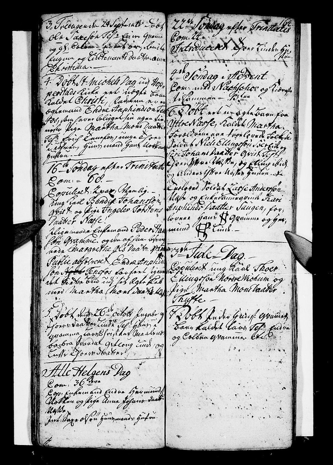 Vik sokneprestembete, AV/SAB-A-81501/H/Haa/Haaa/L0001: Parish register (official) no. A 1 / 4, 1727-1740, p. 164