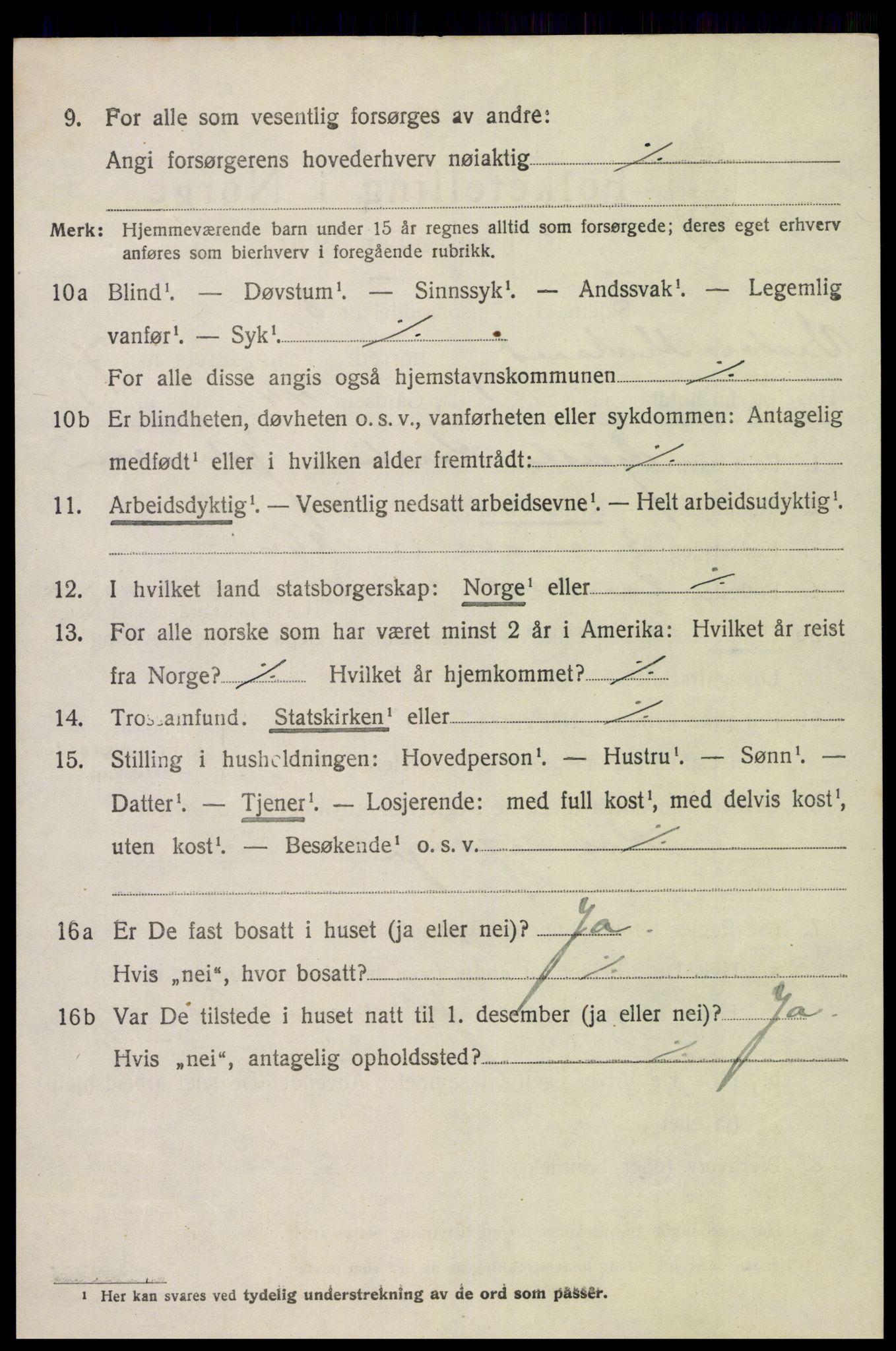 SAK, 1920 census for Vestre Moland, 1920, p. 4784